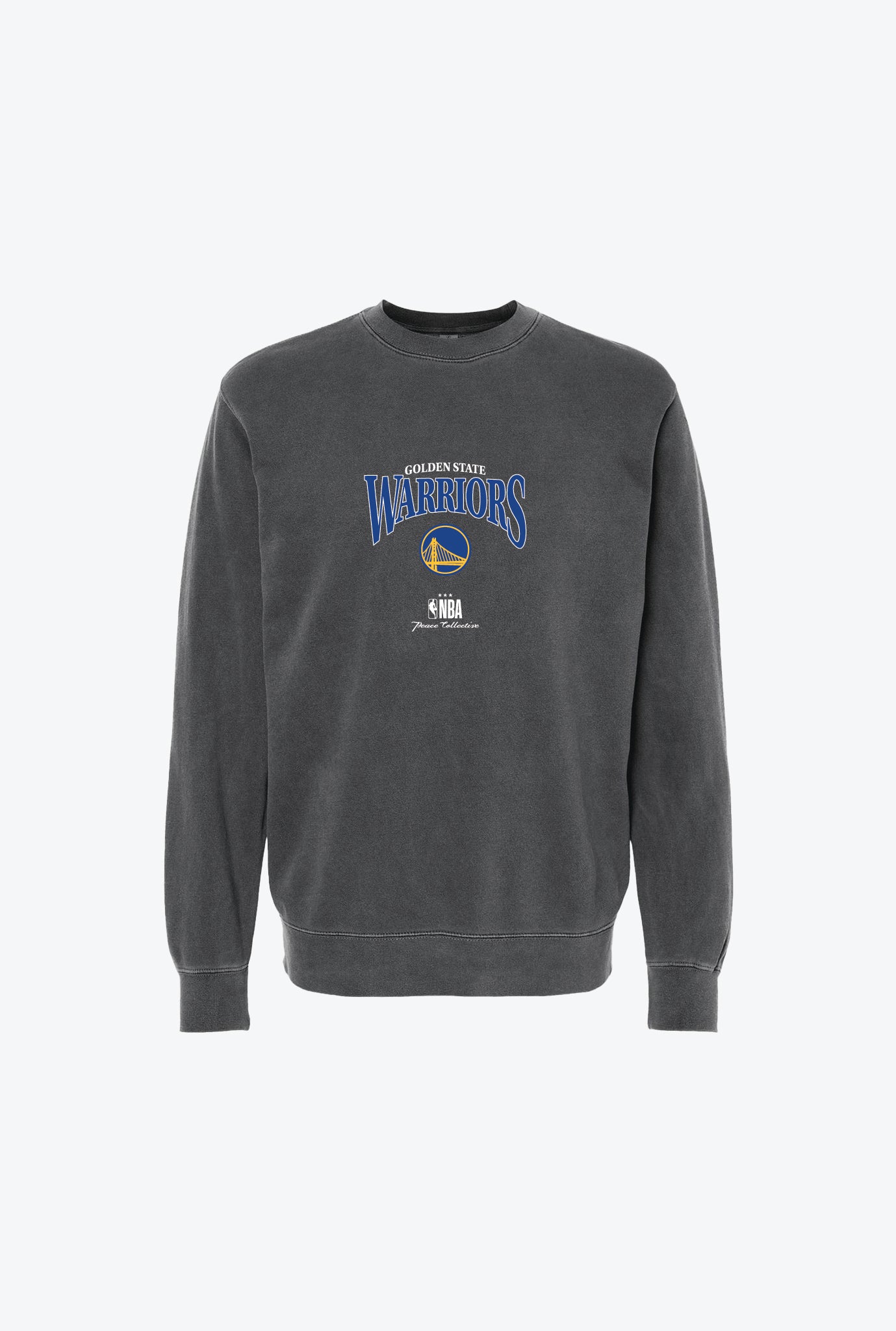 Golden State Warriors Pigment Dye Crewneck - Black