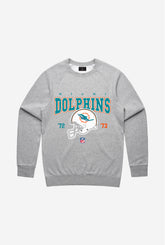 Miami Dolphins Vintage Crewneck - Grey