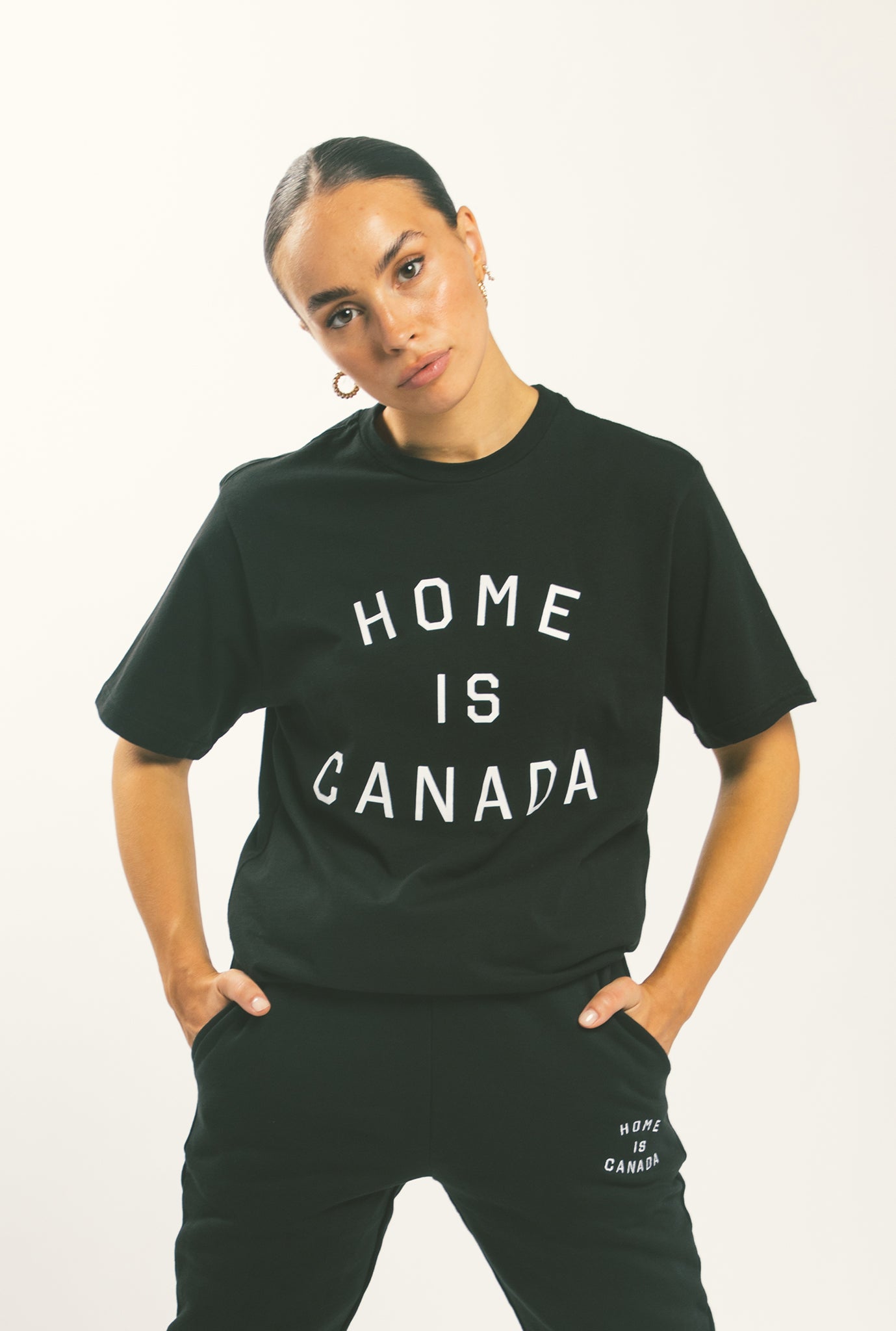 Home is Canada T-Shirt - Black