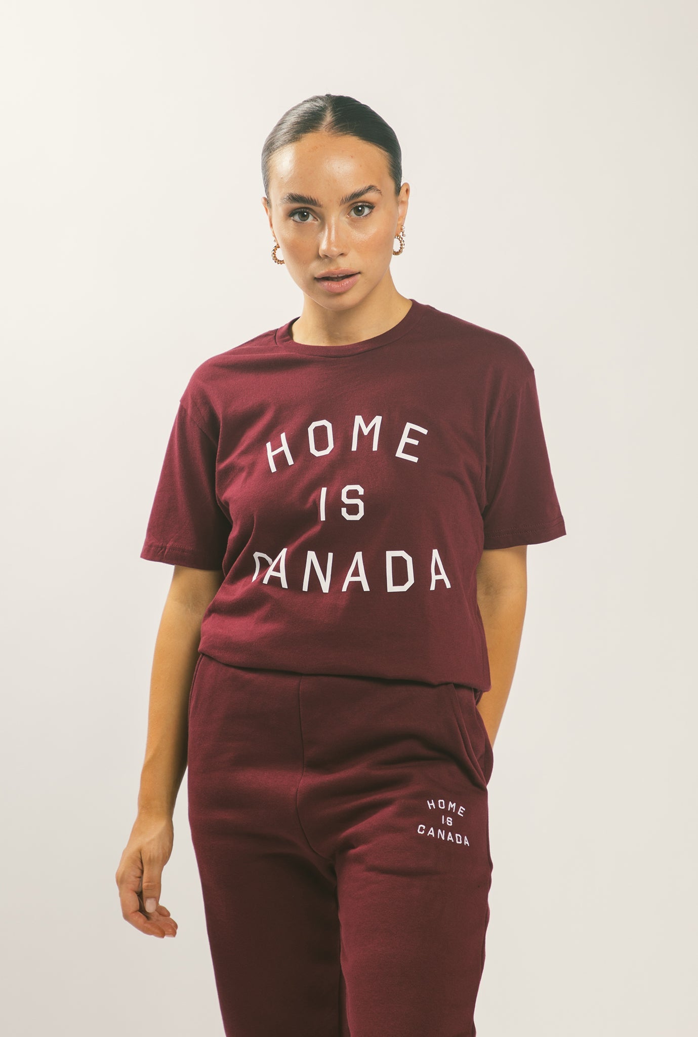 Home is Canada T-Shirt - Maroon