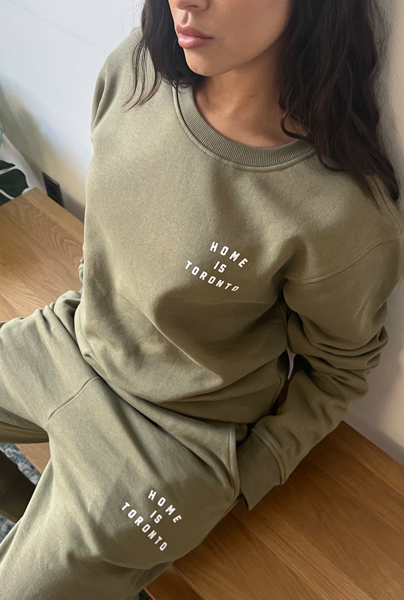 Home is Toronto Jogger - Olive