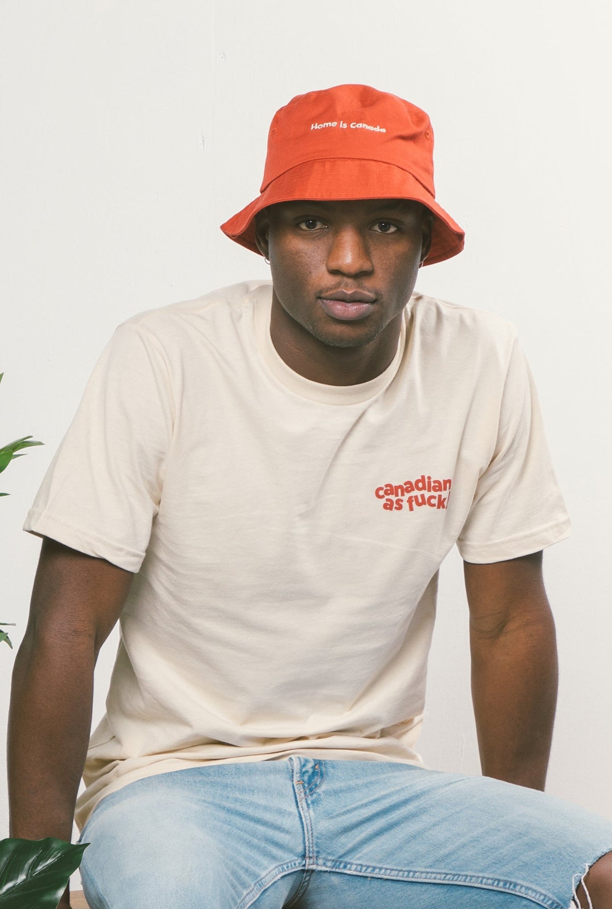 Home is Canada Minimal Bucket Hat - Maroon