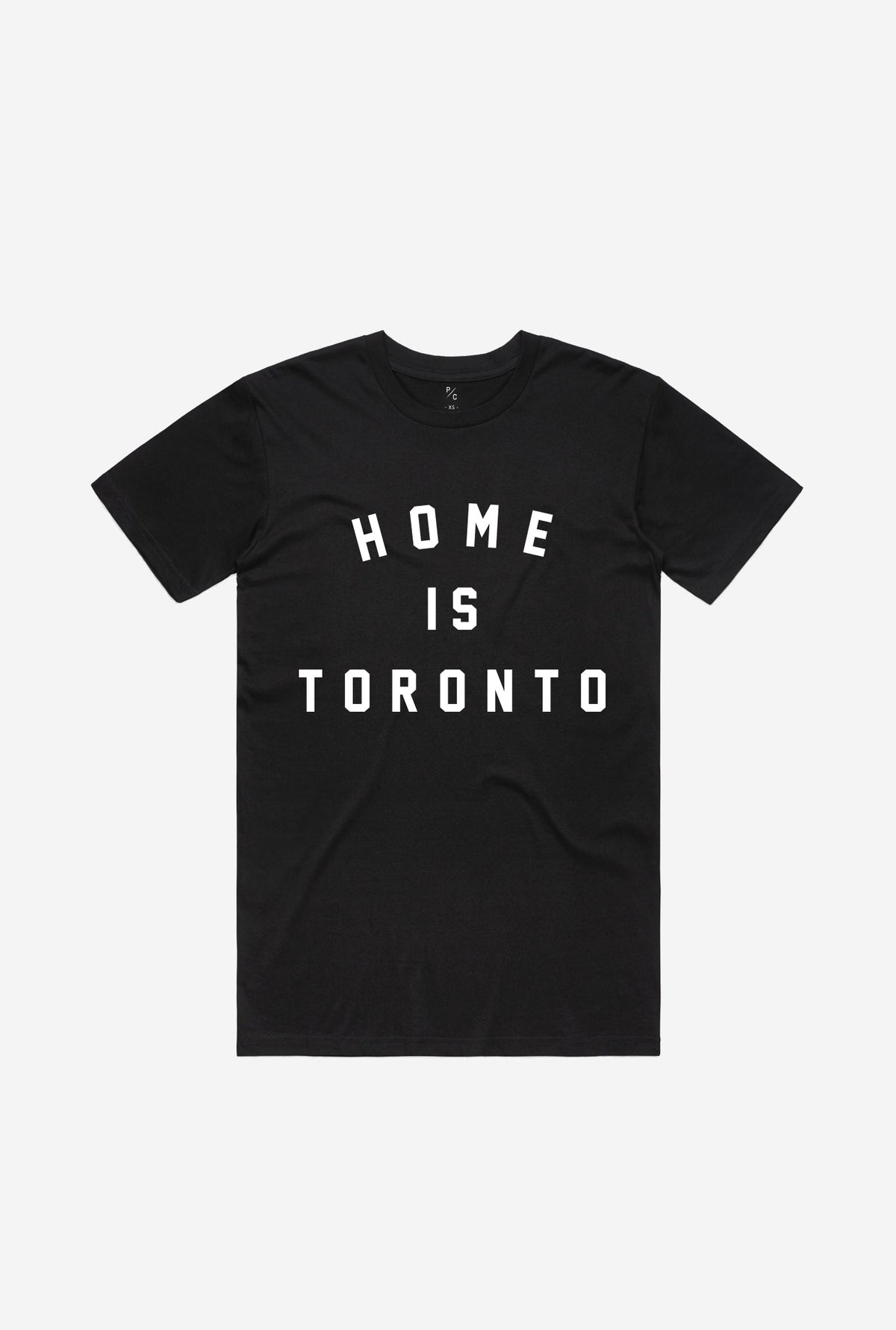 T-shirt universitaire Home is Toronto - Noir