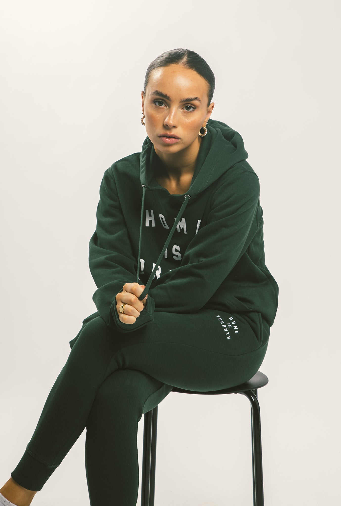 Home is Toronto Jogger - Forest Green