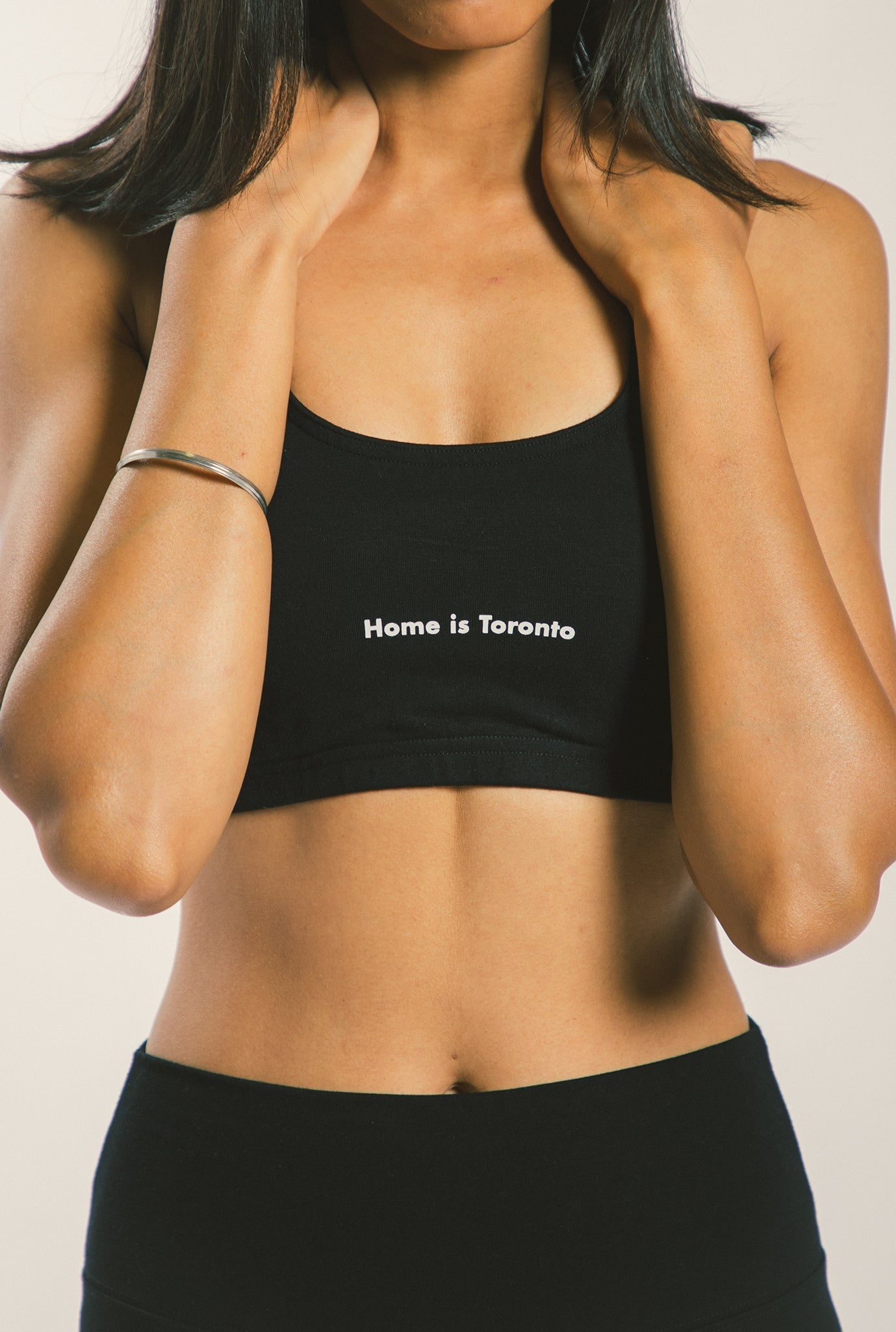 Home is Toronto Minimal Bra Top - Black