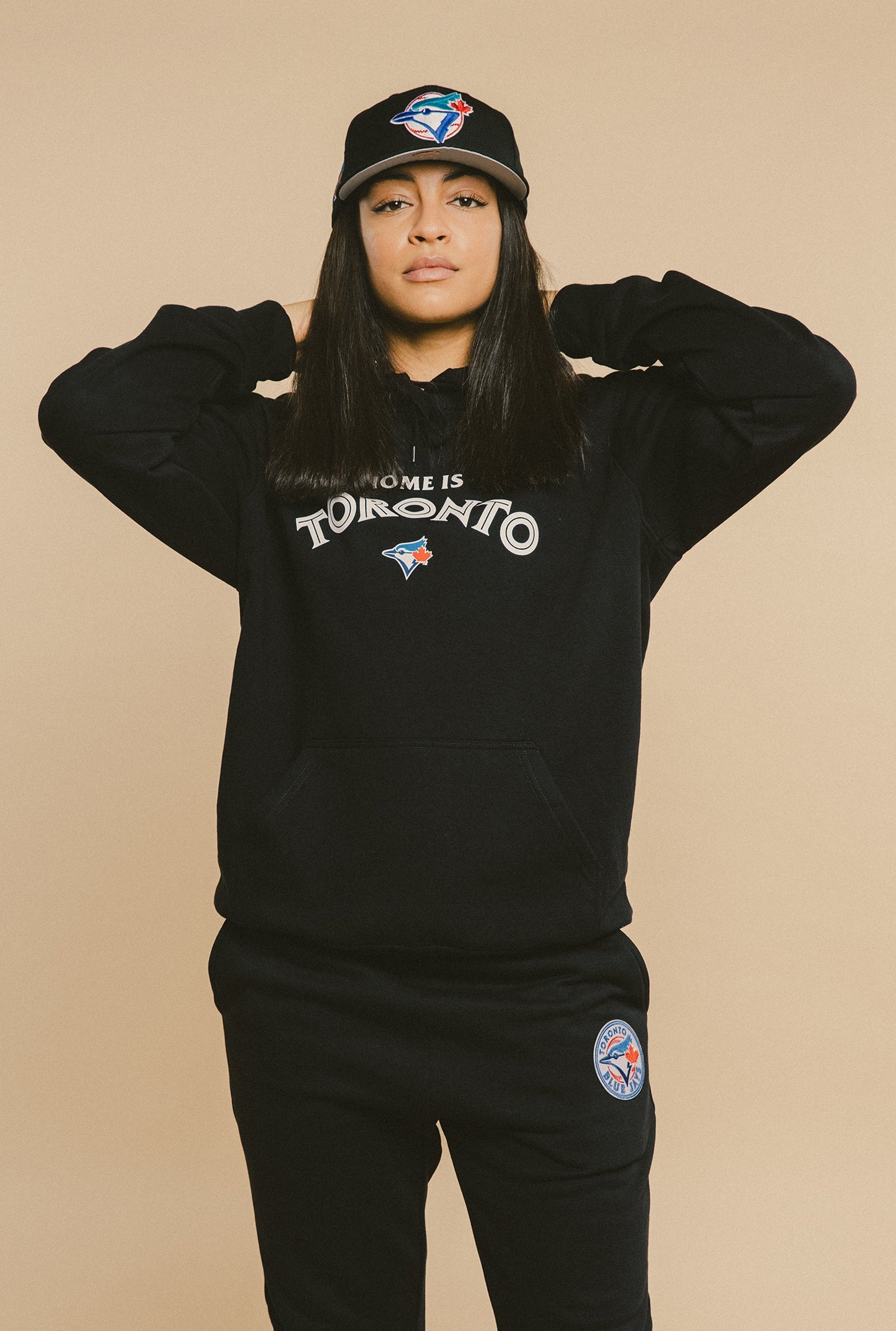 Toronto Blue Jays™ Home is Toronto Classic Logo Hoodie - Black