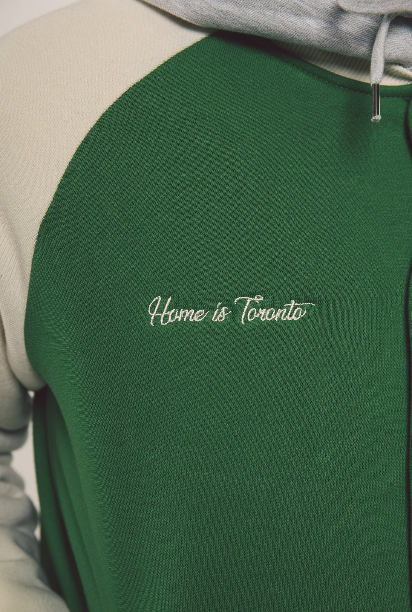 Home is Toronto Baseball Bomber - Kelly Green/Natural