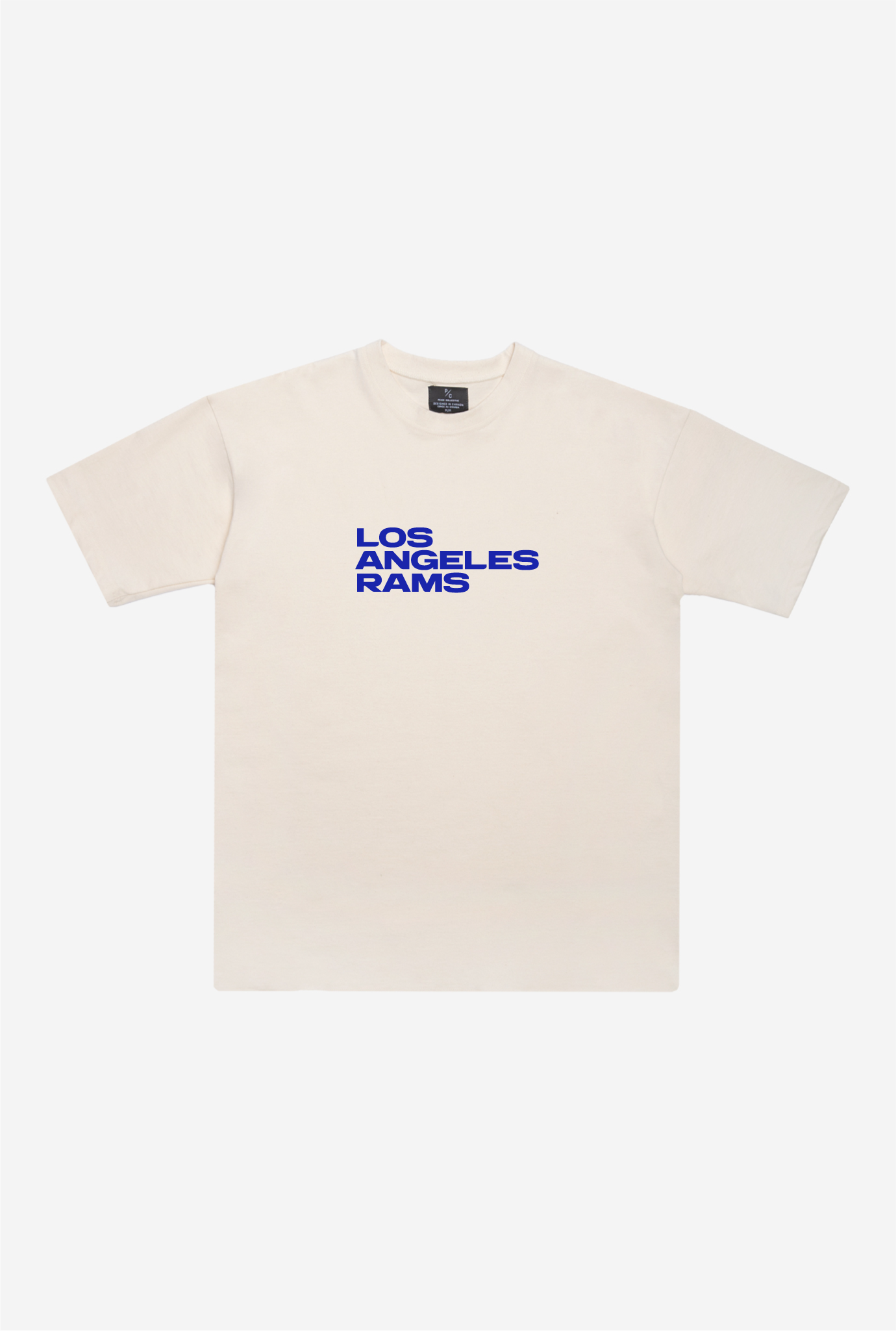 Schweres T-Shirt der Los Angeles Rams – Natur