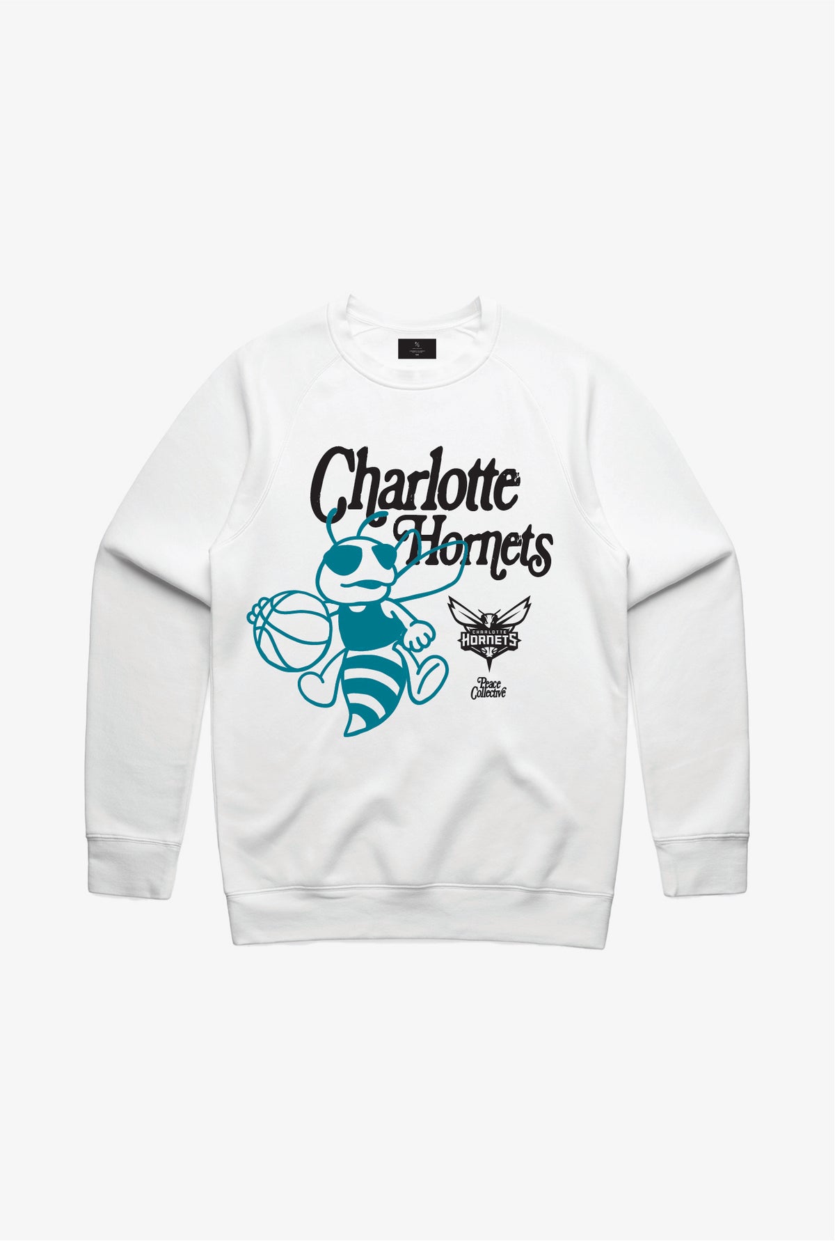 Charlotte Hornets Maskottchen Rundhalsausschnitt - Weiß