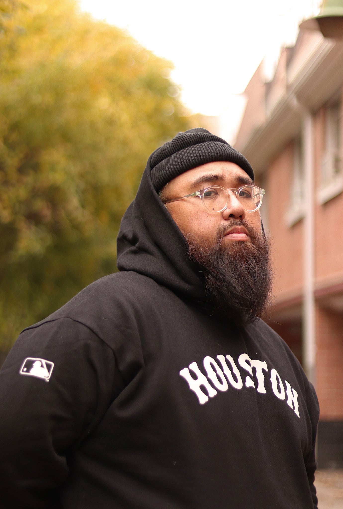 Houston Astros Essential Heavyweight Hoodie - Black