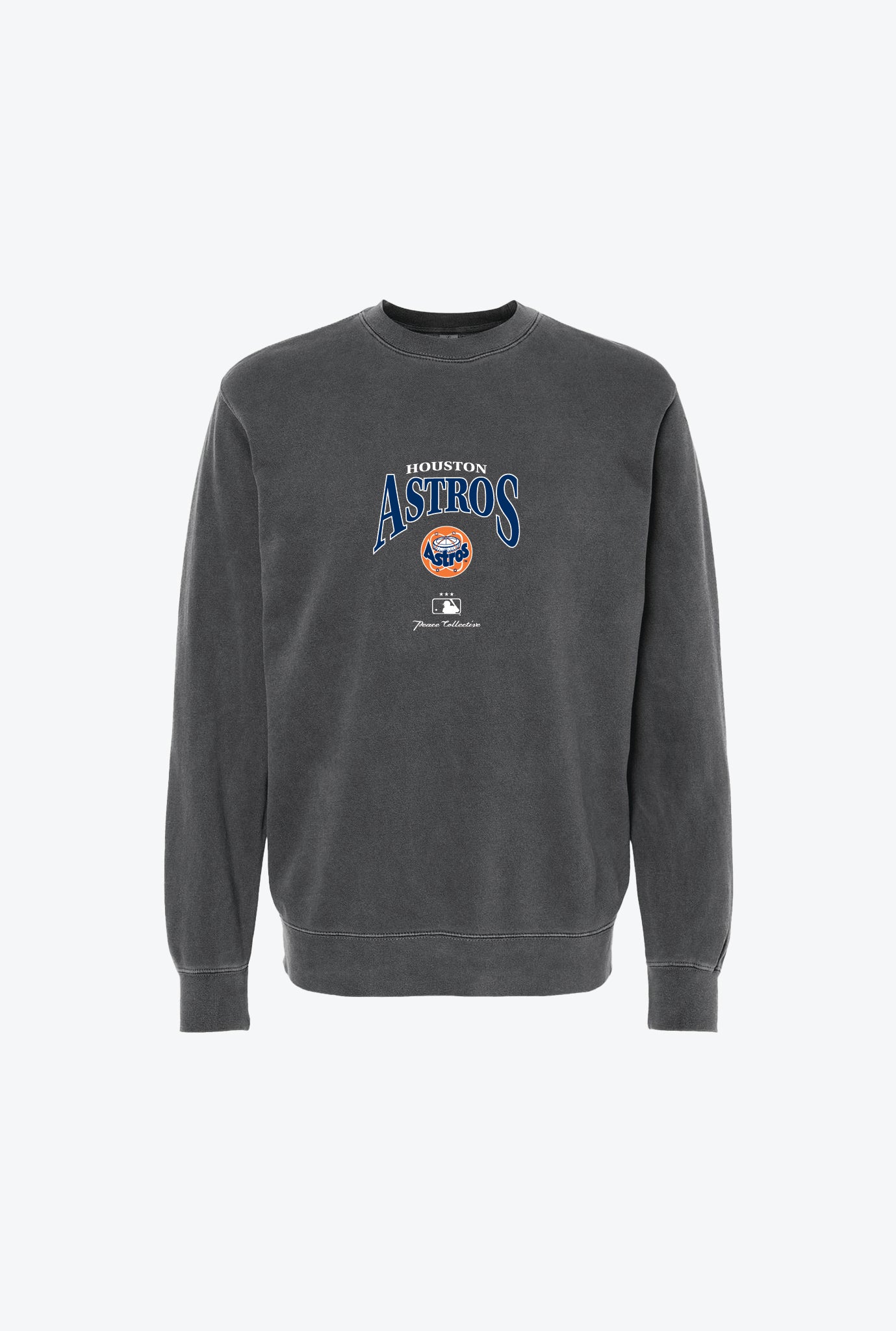 Houston Astros Pigment Dye Crewneck - Black