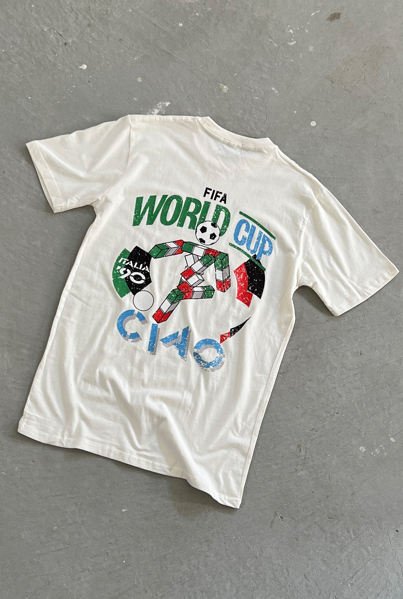 FIFA World Cup Italy 1990 Premium T-Shirt - Ivory