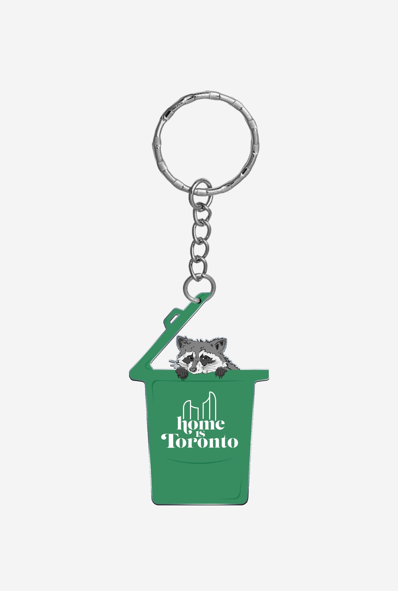 Home is Toronto Raccoon Keychain