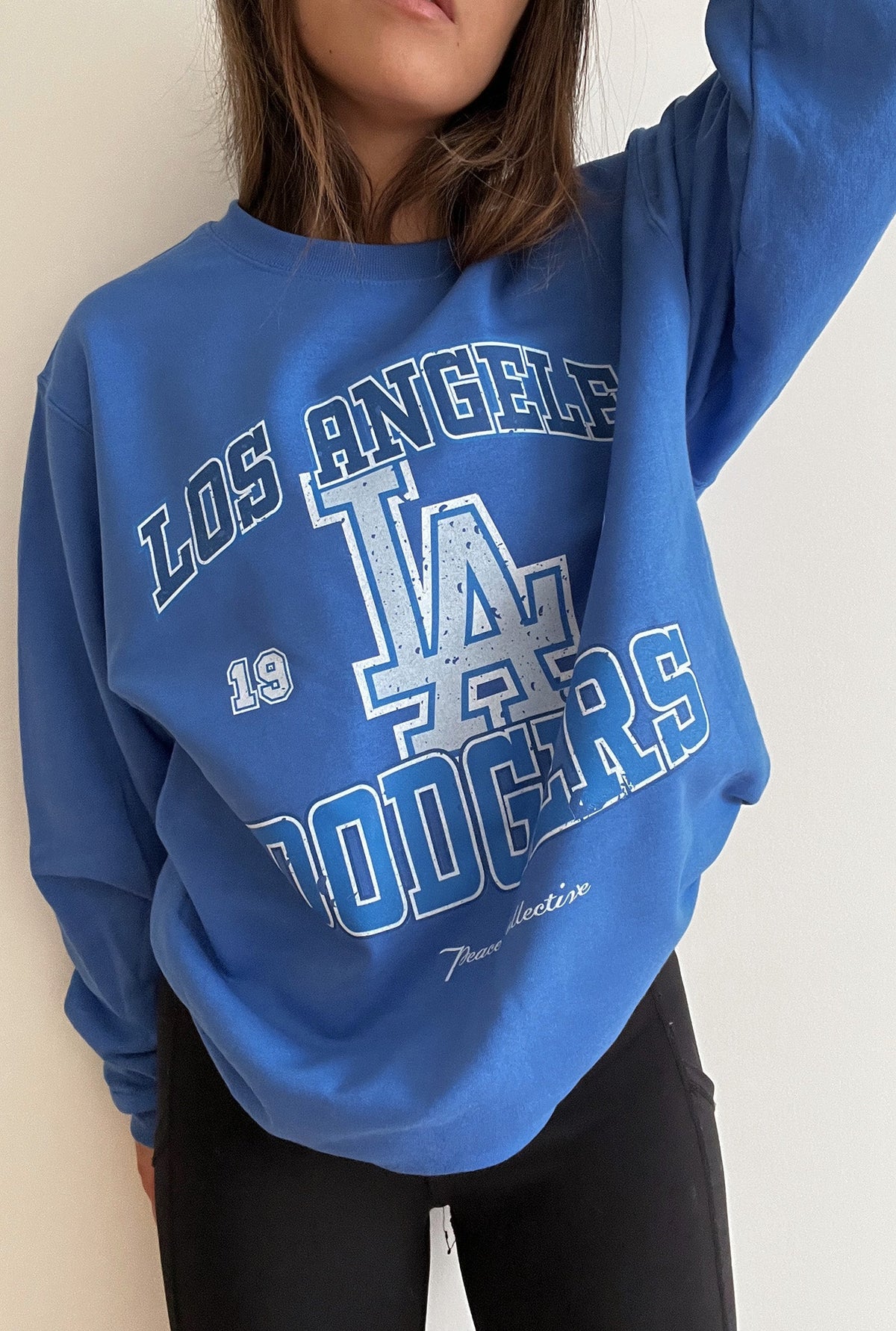 Los Angeles Dodgers Vintage Washed Crewneck - Royal