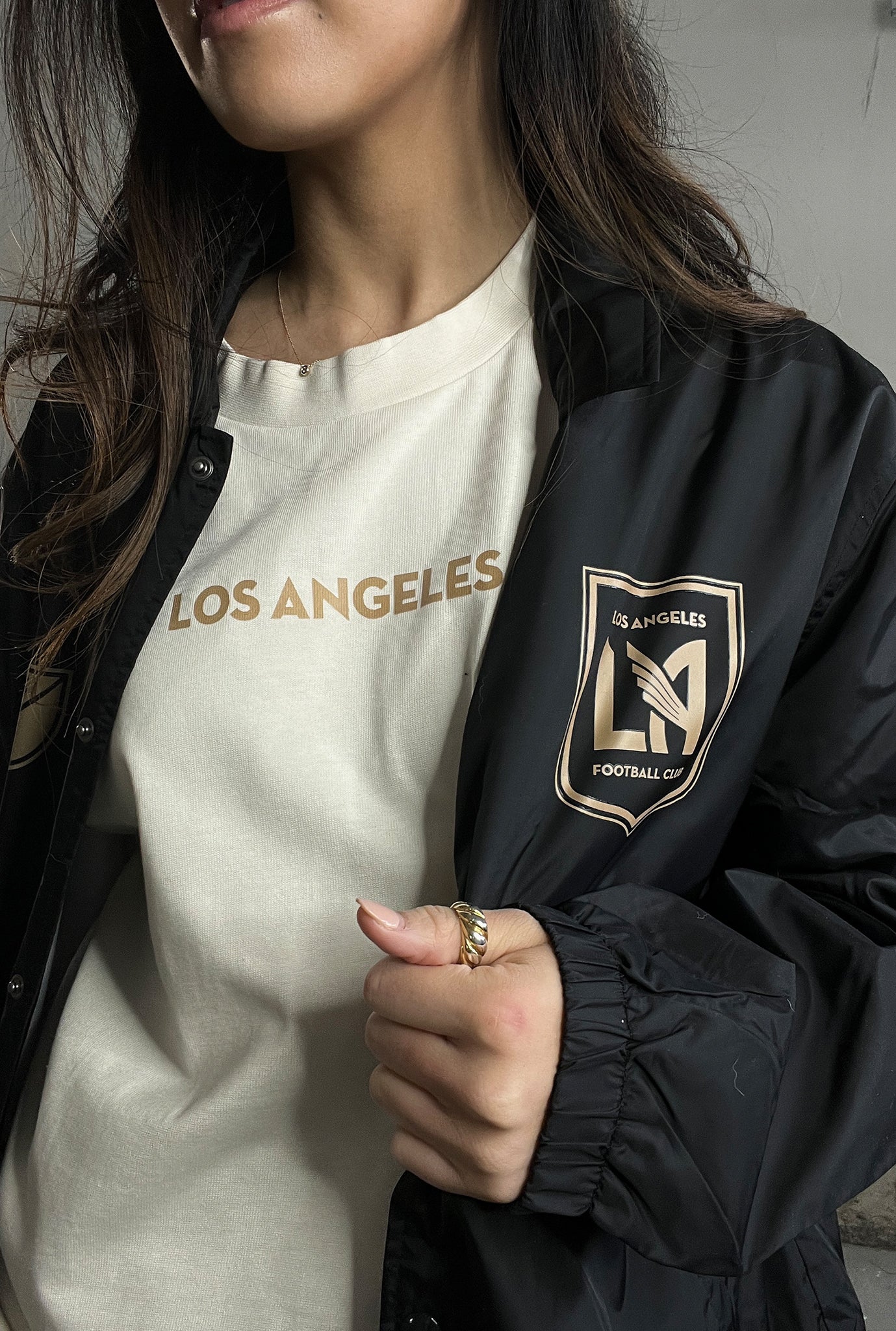 Los Angeles FC Coach Jacket - Black