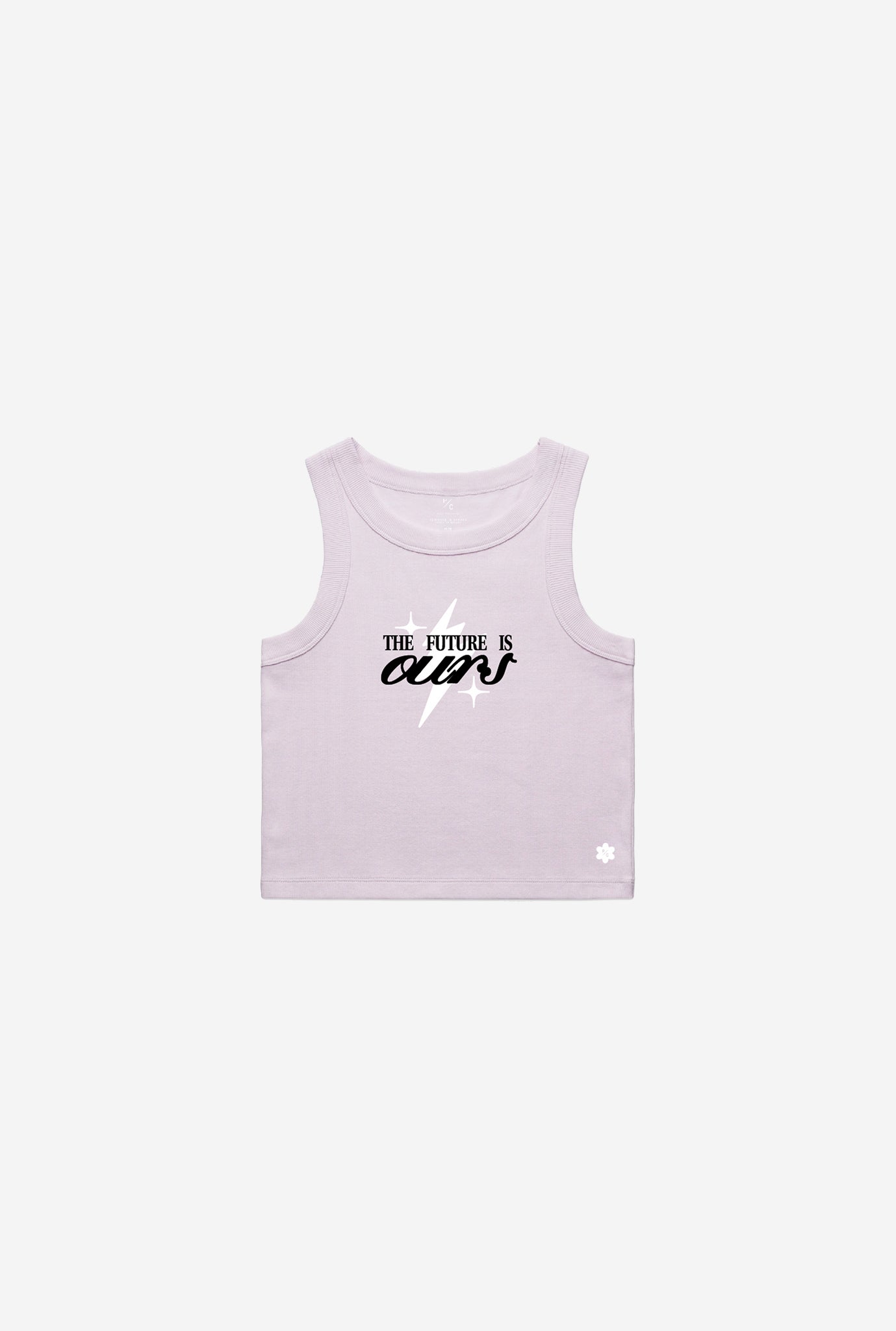 The Future is Ours Ribbed Tank - Orchid