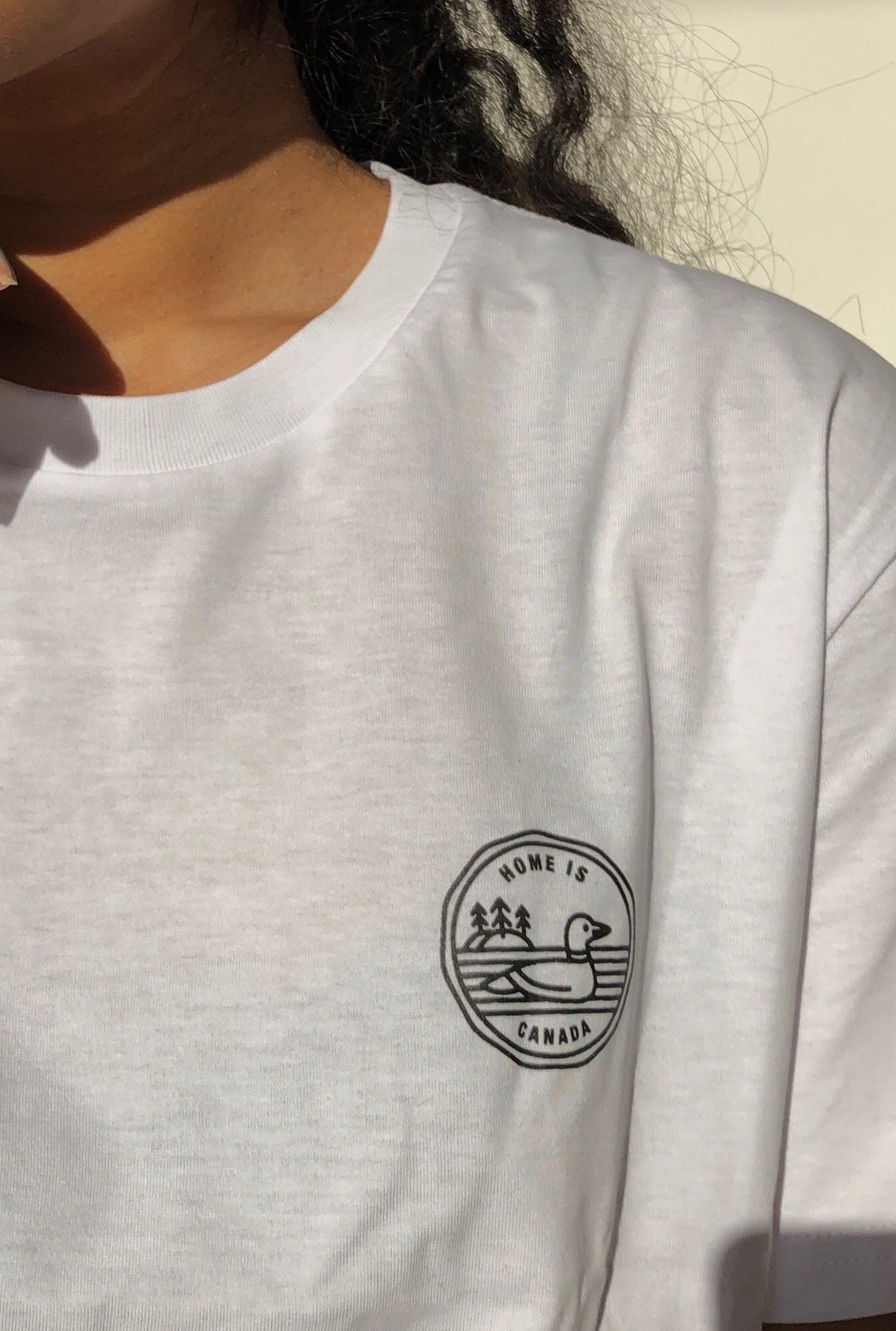 Home is Canada Loonie T-Shirt - White
