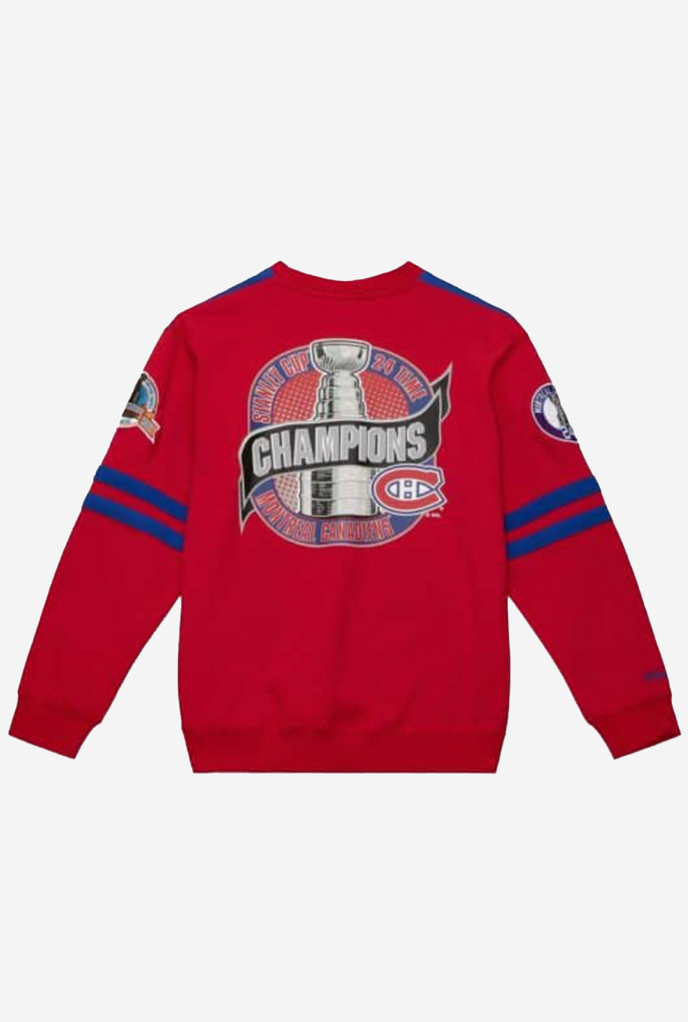 Montreal Canadiens All Over Crewneck 2.0 - Royal Blue/Red