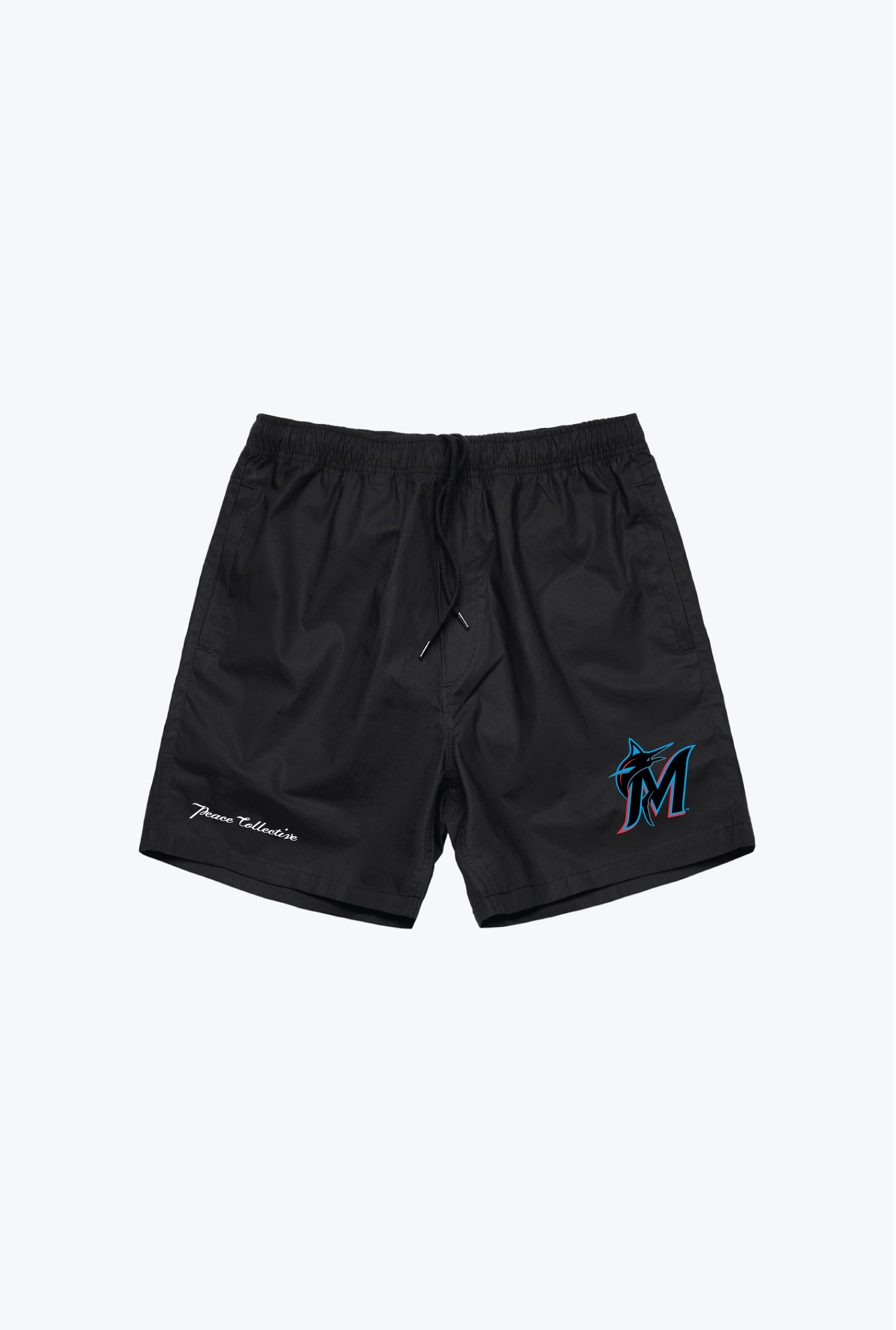 Miami Marlins Board Shorts - Black