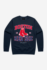 Boston Red Sox Vintage Washed Rundhalsausschnitt - Marineblau