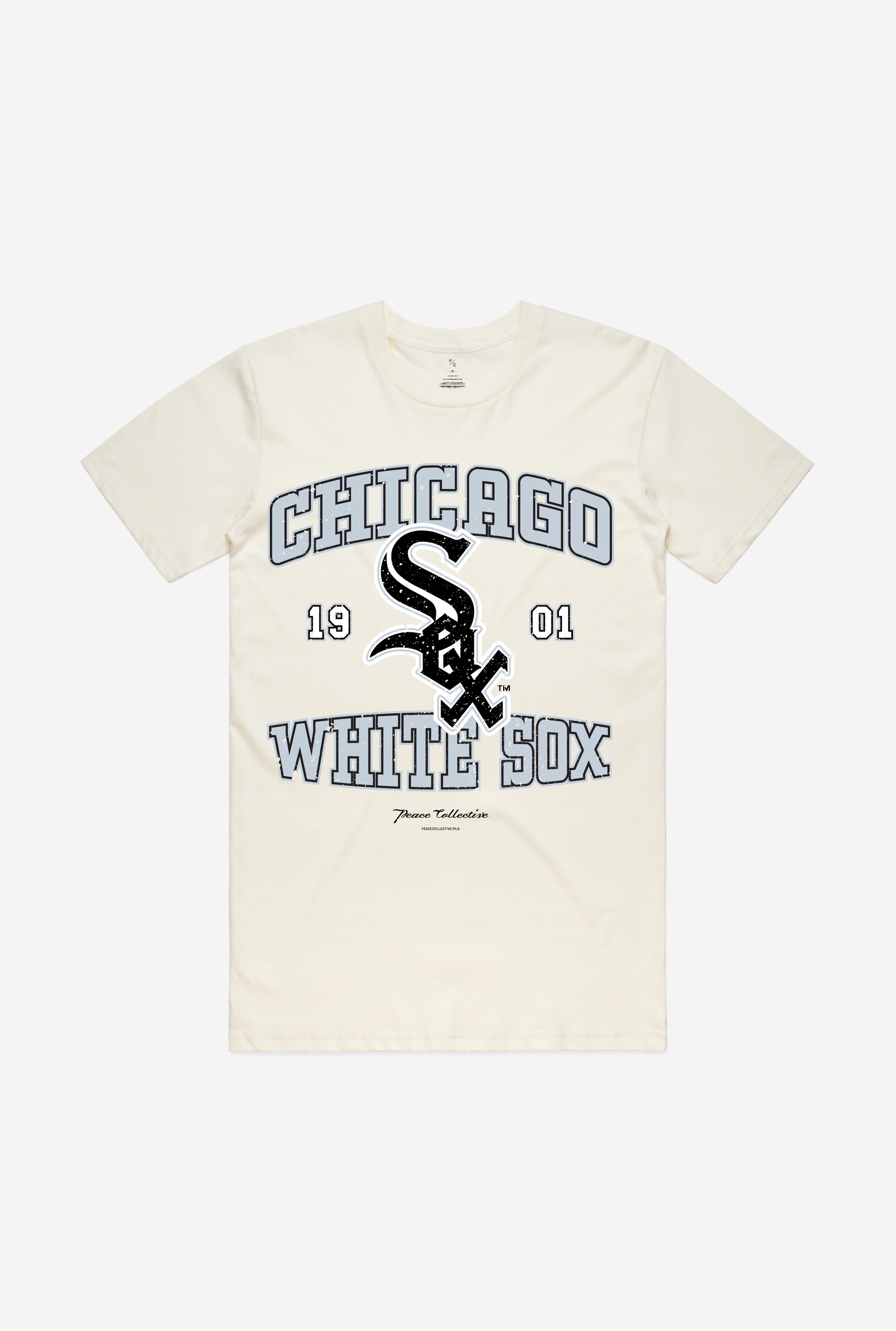 T-shirt délavé vintage des Chicago White Sox - Ivoire