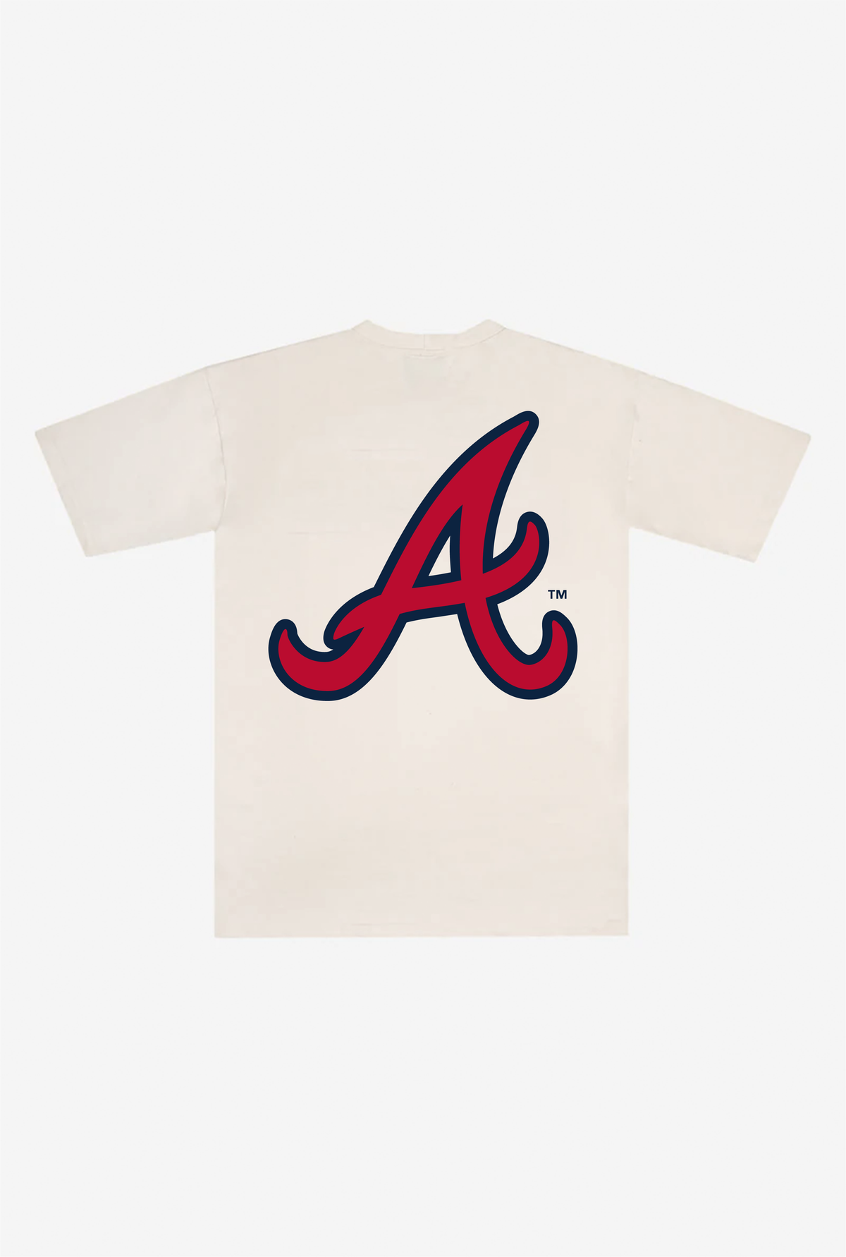Schweres T-Shirt von Atlanta Braves – Natur