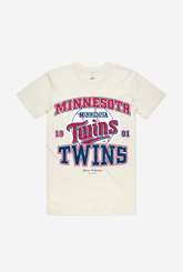 Minnesota Twins Vintage Washed T-Shirt - Ivory