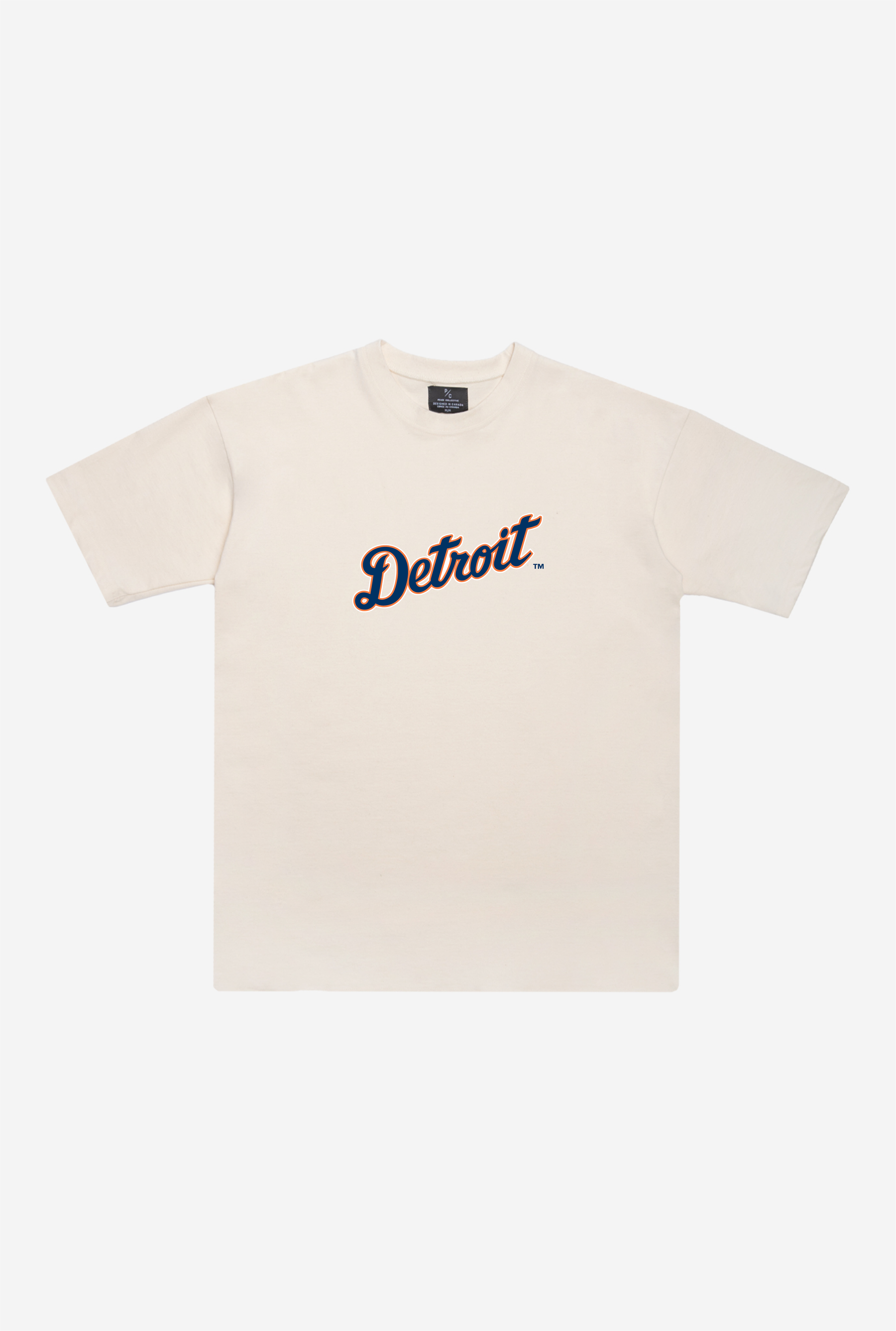 T-shirt lourd Detroit Tigers - Naturel