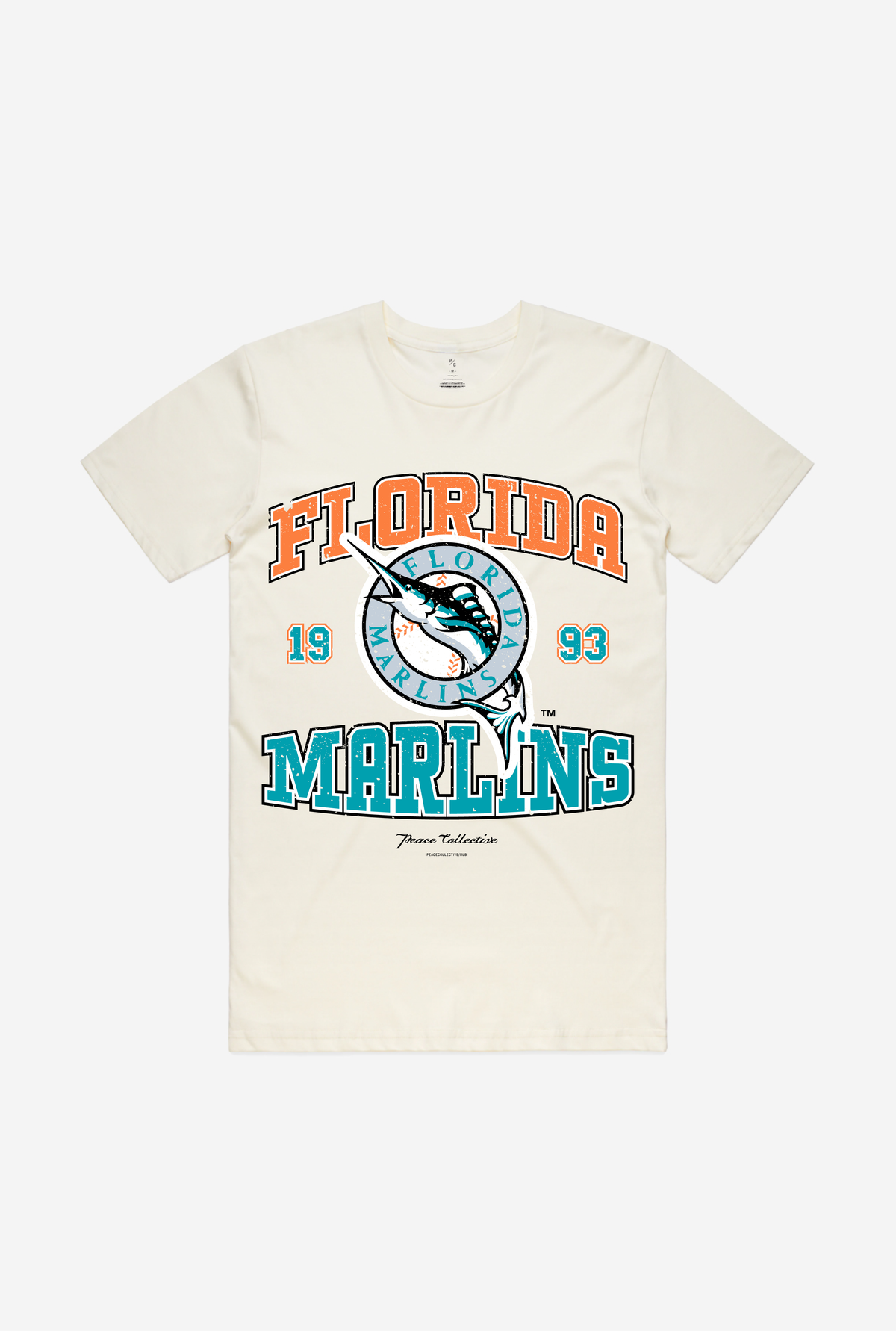 Florida Marlins Vintage Washed T-Shirt – Elfenbein