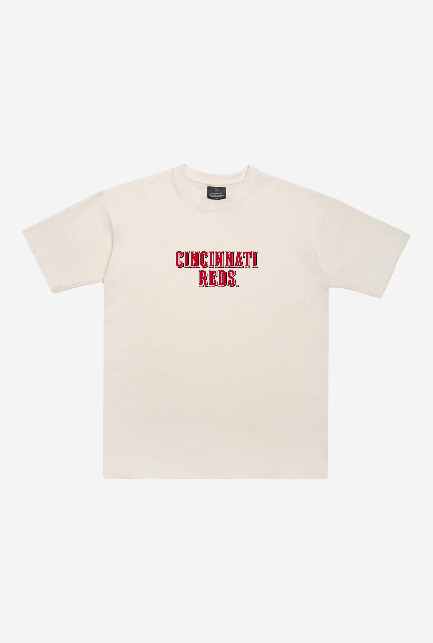 Cincinnati Reds Heavyweight T-Shirt - Natural