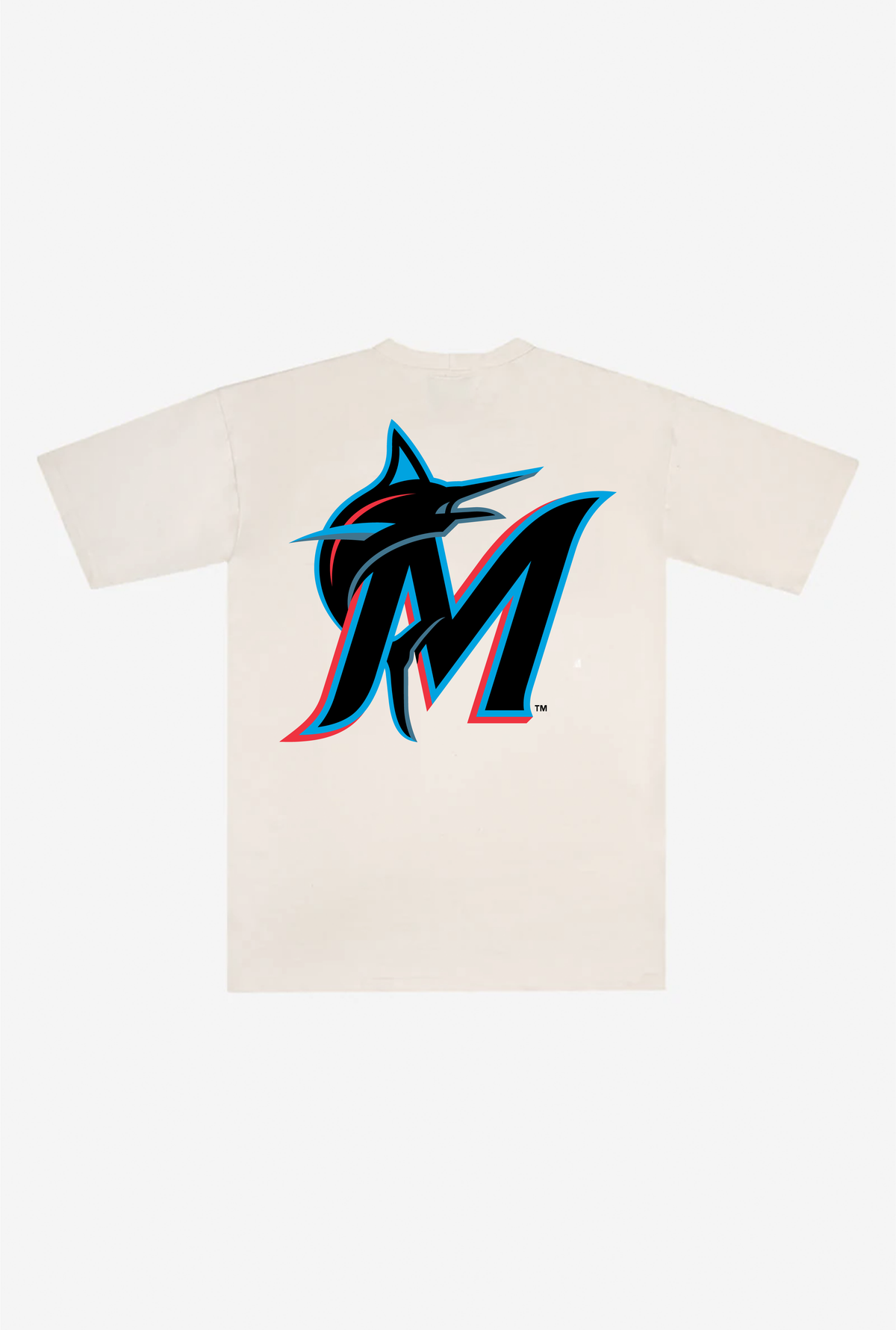 Miami Marlins Heavyweight T-Shirt - Natural