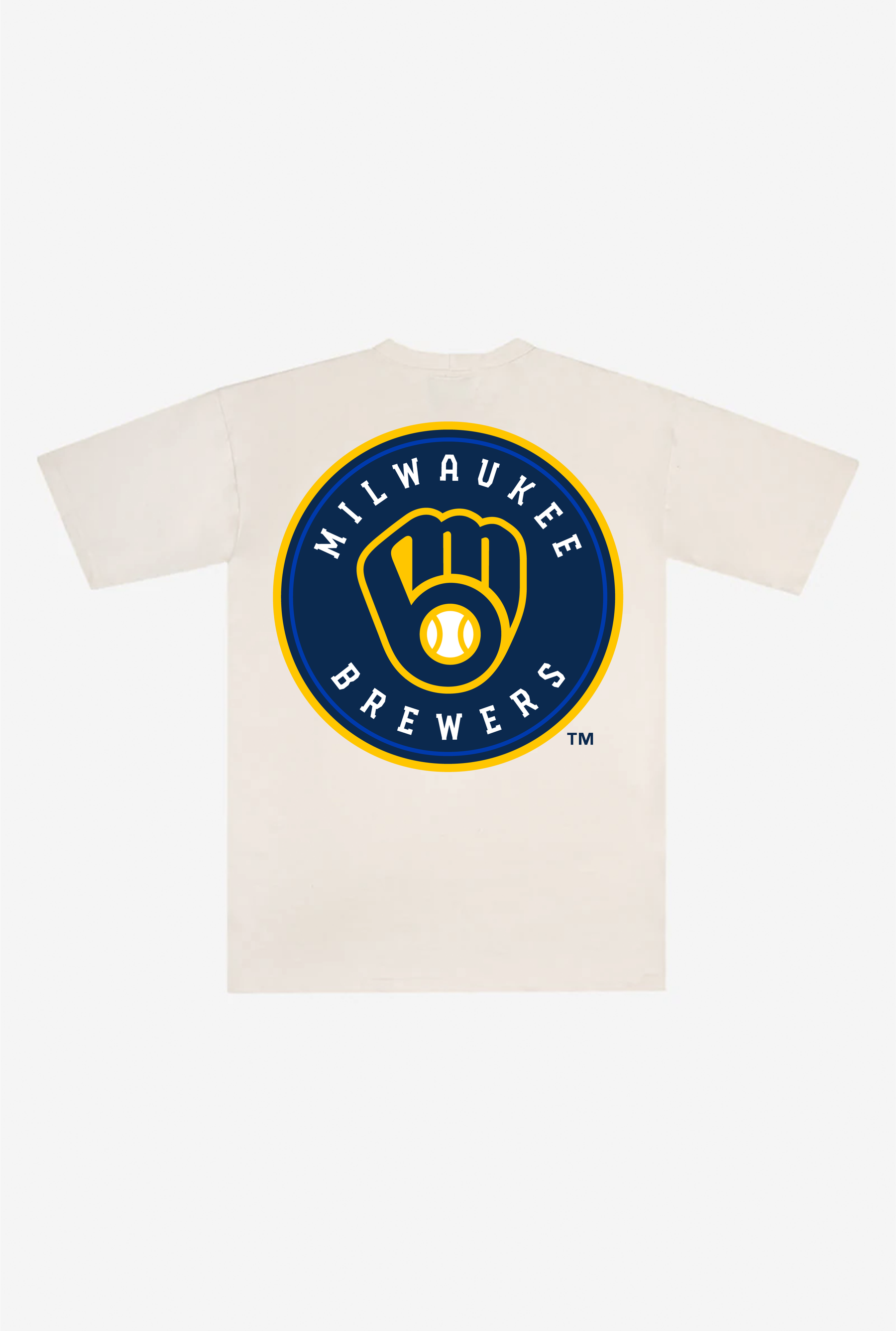 Schweres T-Shirt der Milwaukee Brewers – Natur