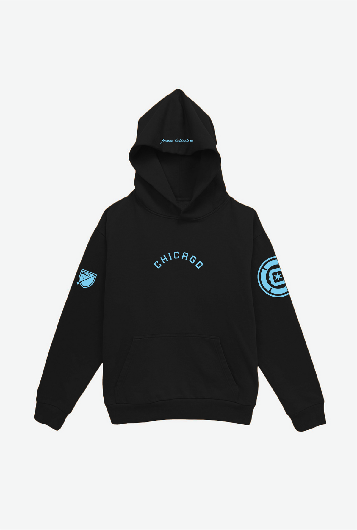 Chicago Fire Schwerer Kapuzenpullover - Schwarz