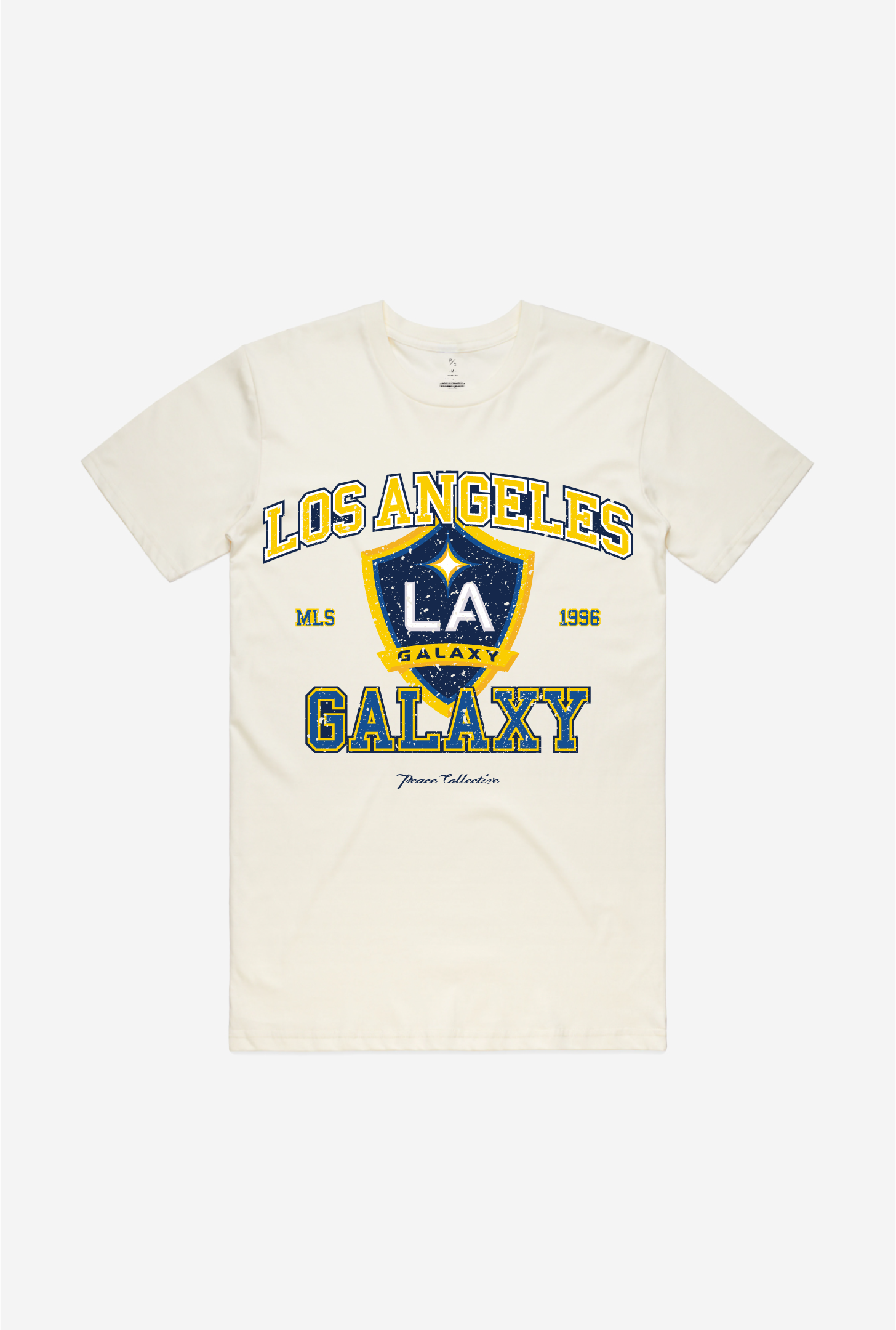 T-shirt premium Los Angeles Galaxy - Naturel