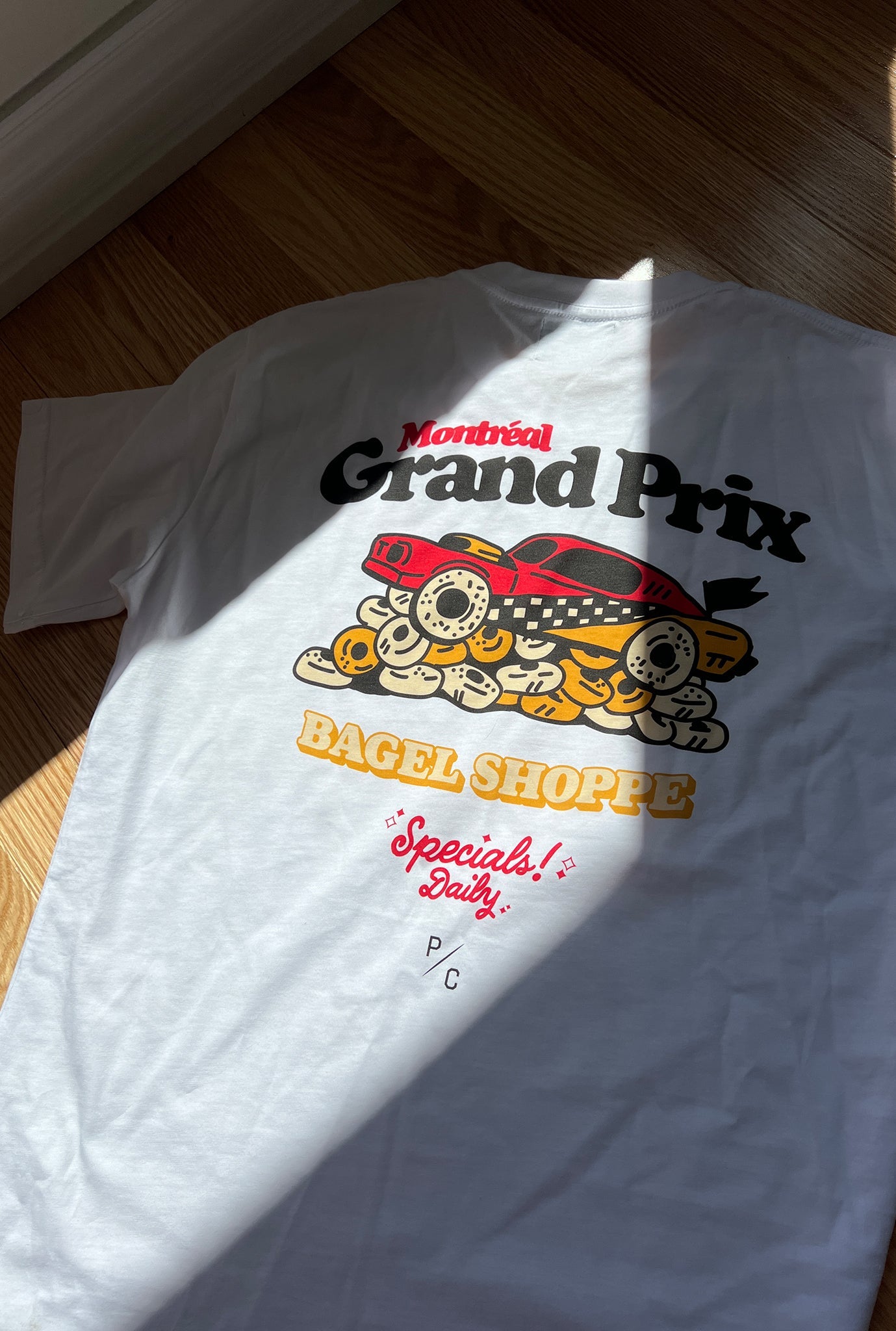 Montreal Grande Prix Bagel Shop T-Shirt - White
