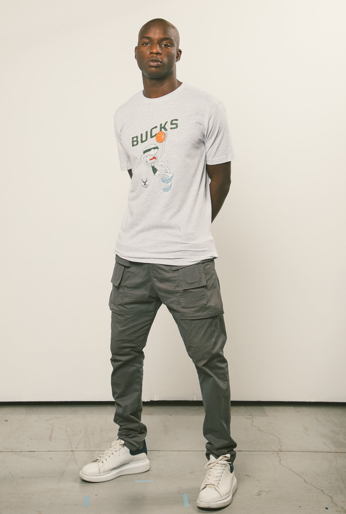 Milwaukee Bucks Squidward T-Shirt - Ash