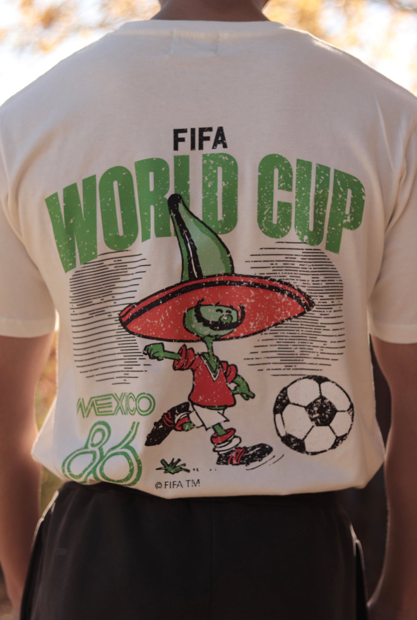 FIFA World Cup Mexico 1986 World Cup Vintage Premium T-Shirt - Ivory