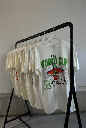 FIFA World Cup Mexico 1986 World Cup Vintage Premium T-Shirt - Ivory