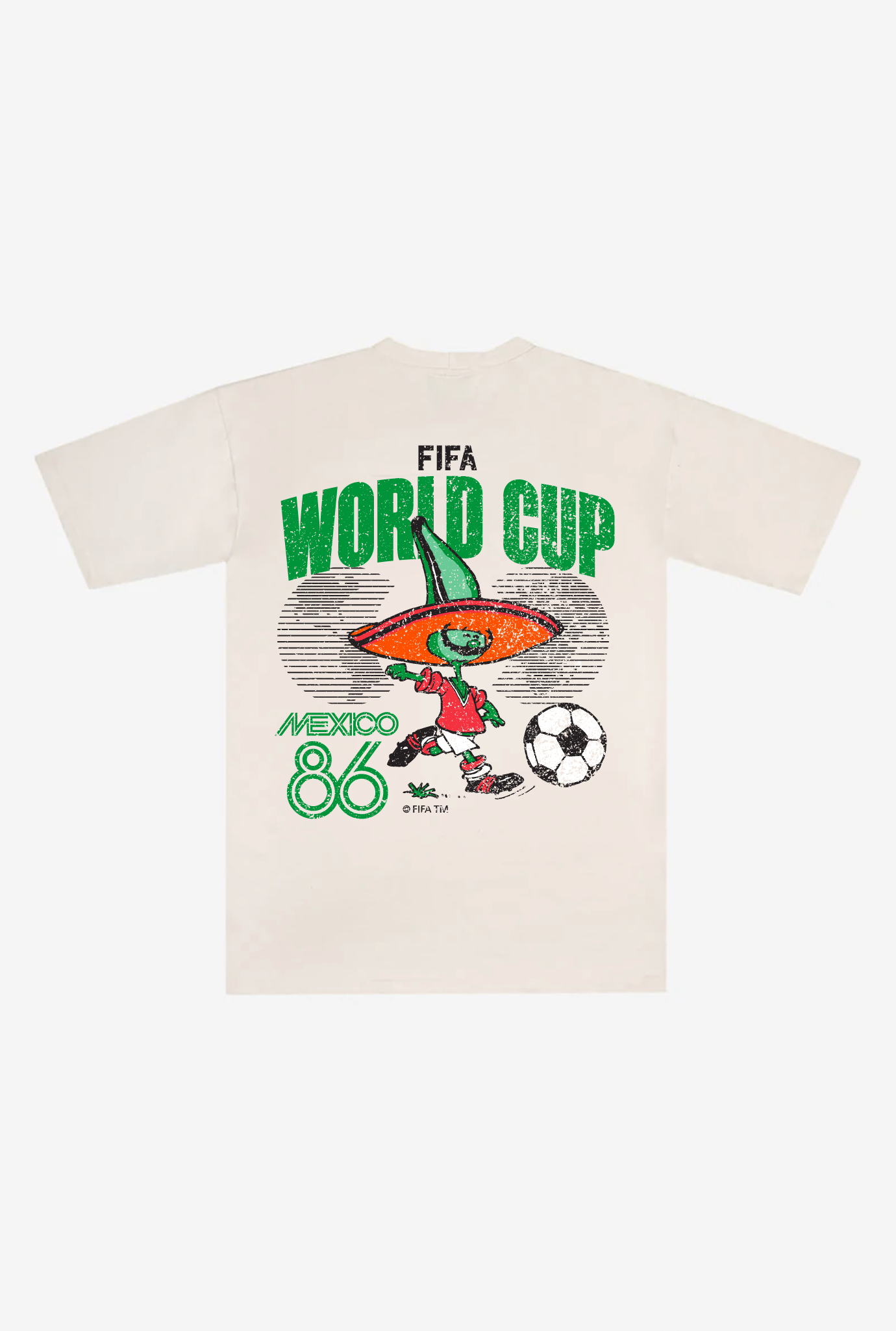 FIFA World Cup Mexico 1986 World Cup Vintage Premium T-Shirt - Ivory