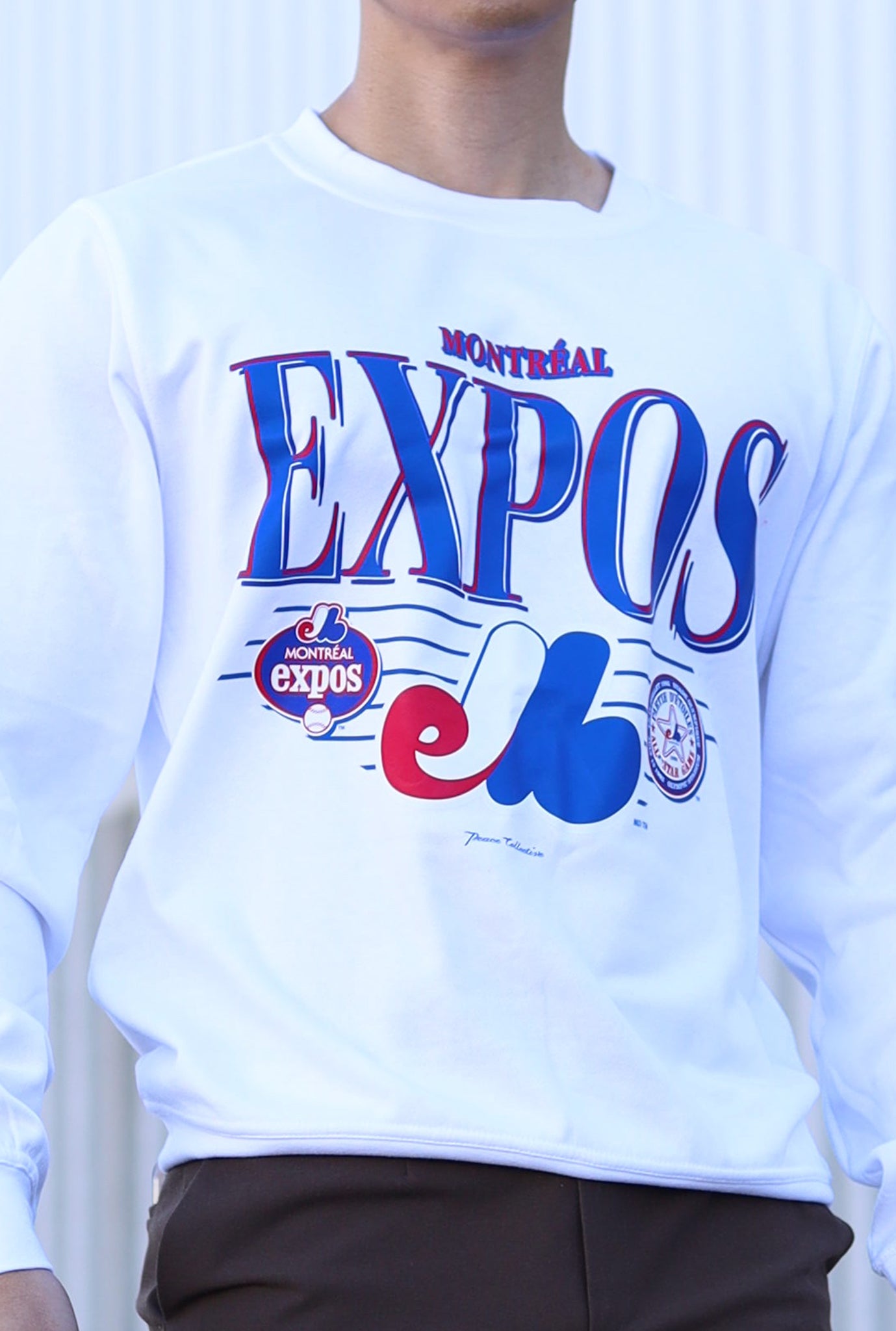 Montreal Expos Throwback Crewneck - White