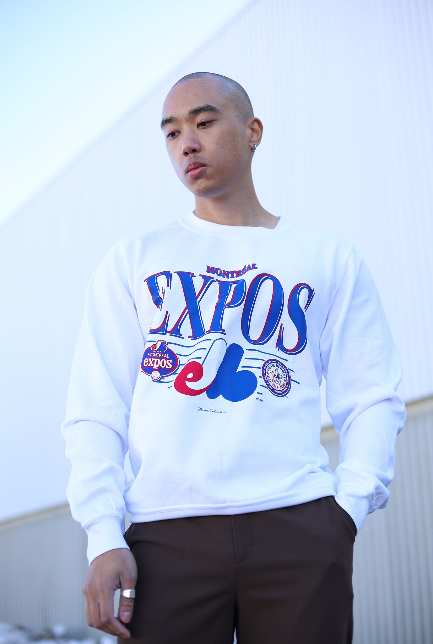 Montreal Expos Throwback Crewneck - White