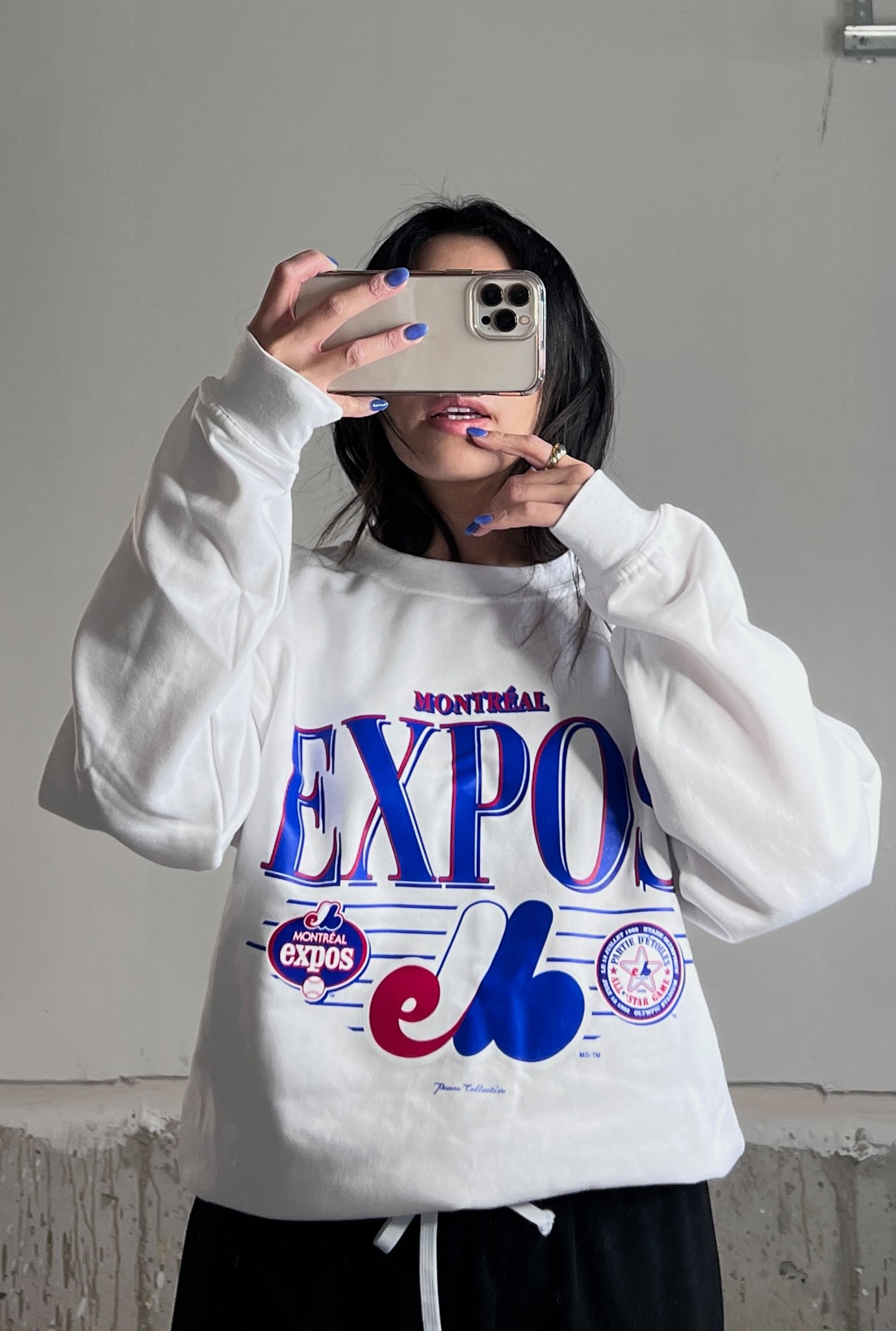 Montreal Expos Throwback Rundhalsausschnitt - Weiß