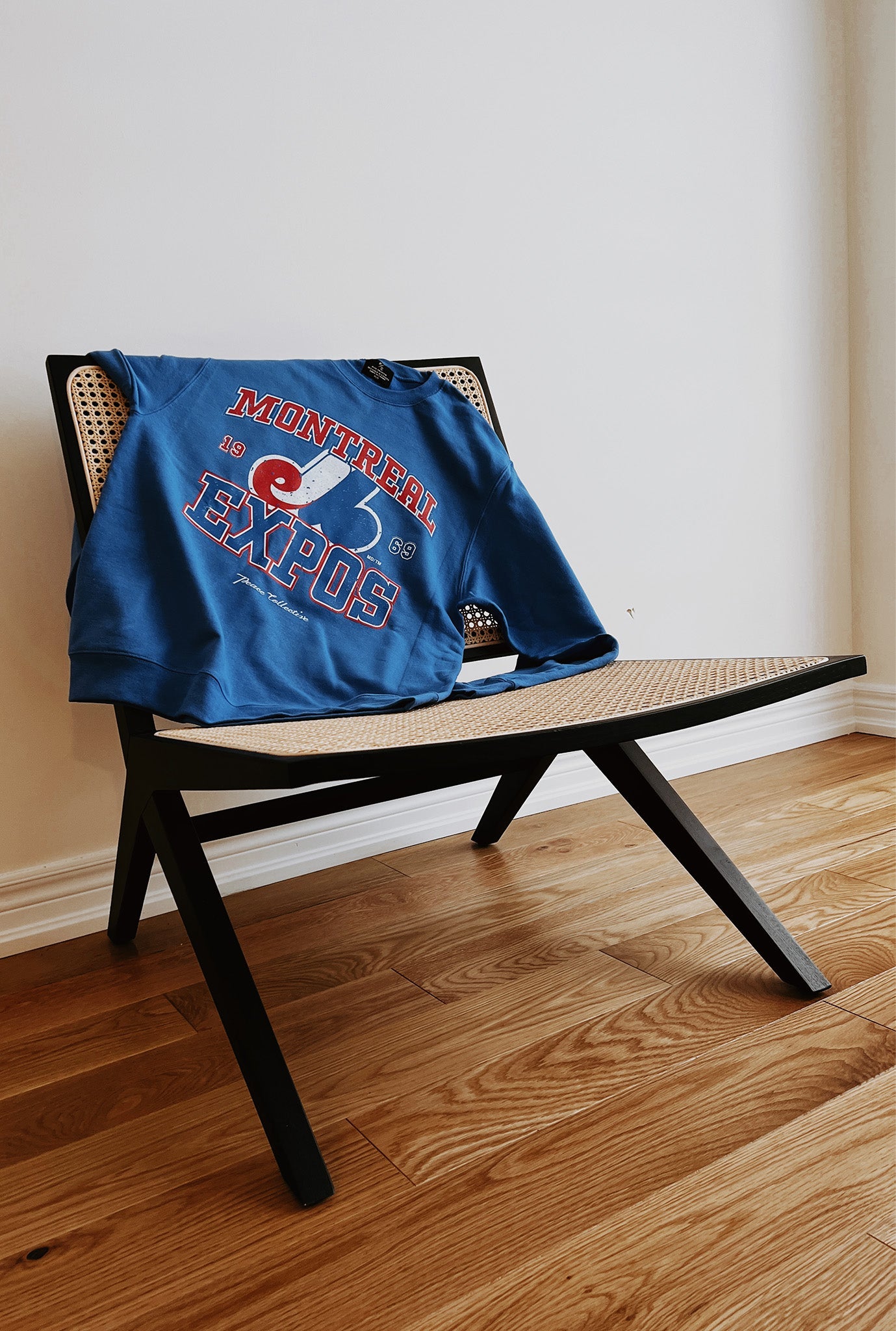 Montreal Expos Vintage Washed Crewneck - Royal