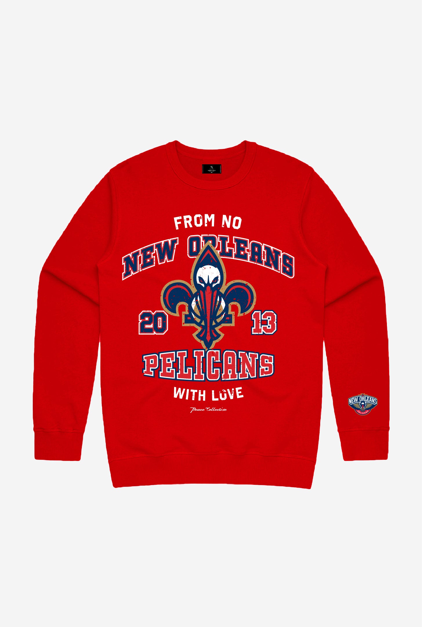 New Orleans Pelicans Washed Crewneck - Red