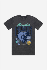 Memphis Grizzlies Stonewash T-Shirt - Black