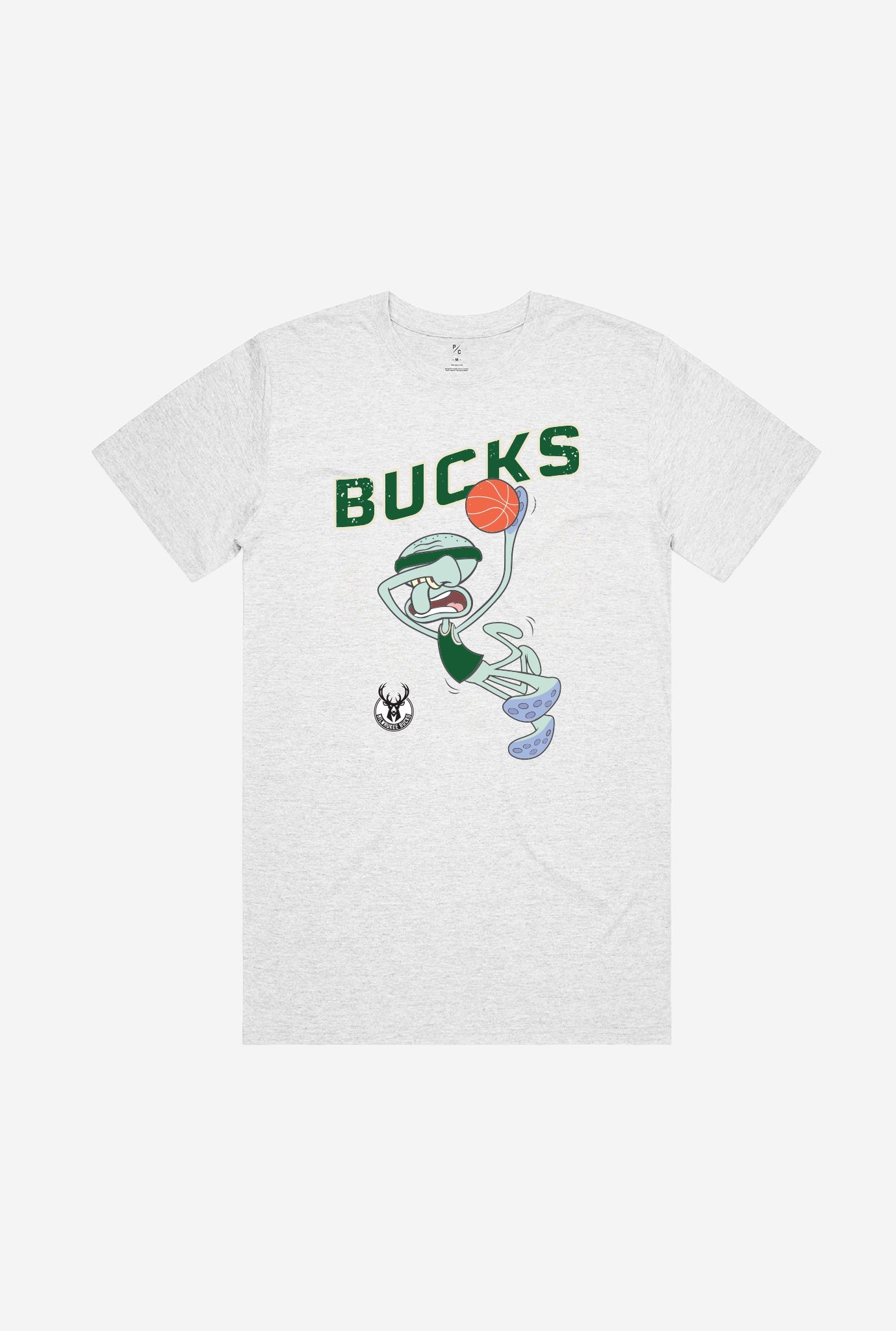 Milwaukee Bucks Squidward T-Shirt - Ash