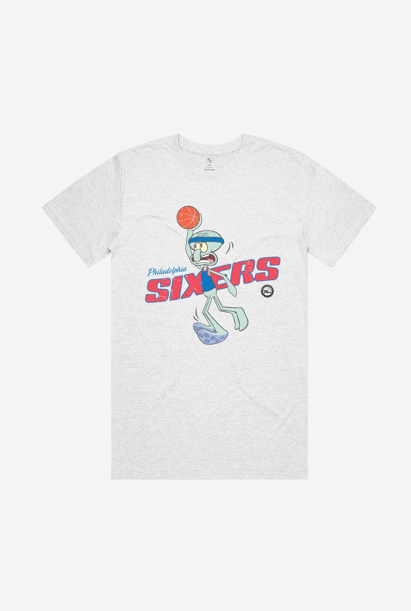 Philadelphia 76ers Squidward Dunk T-Shirt - Ash