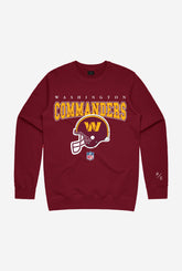Pull ras du cou vintage Washington Commanders - Bordeaux