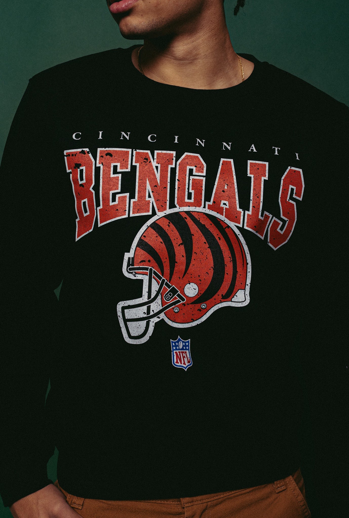 Cincinnati Bengals Vintage Crewneck - Black