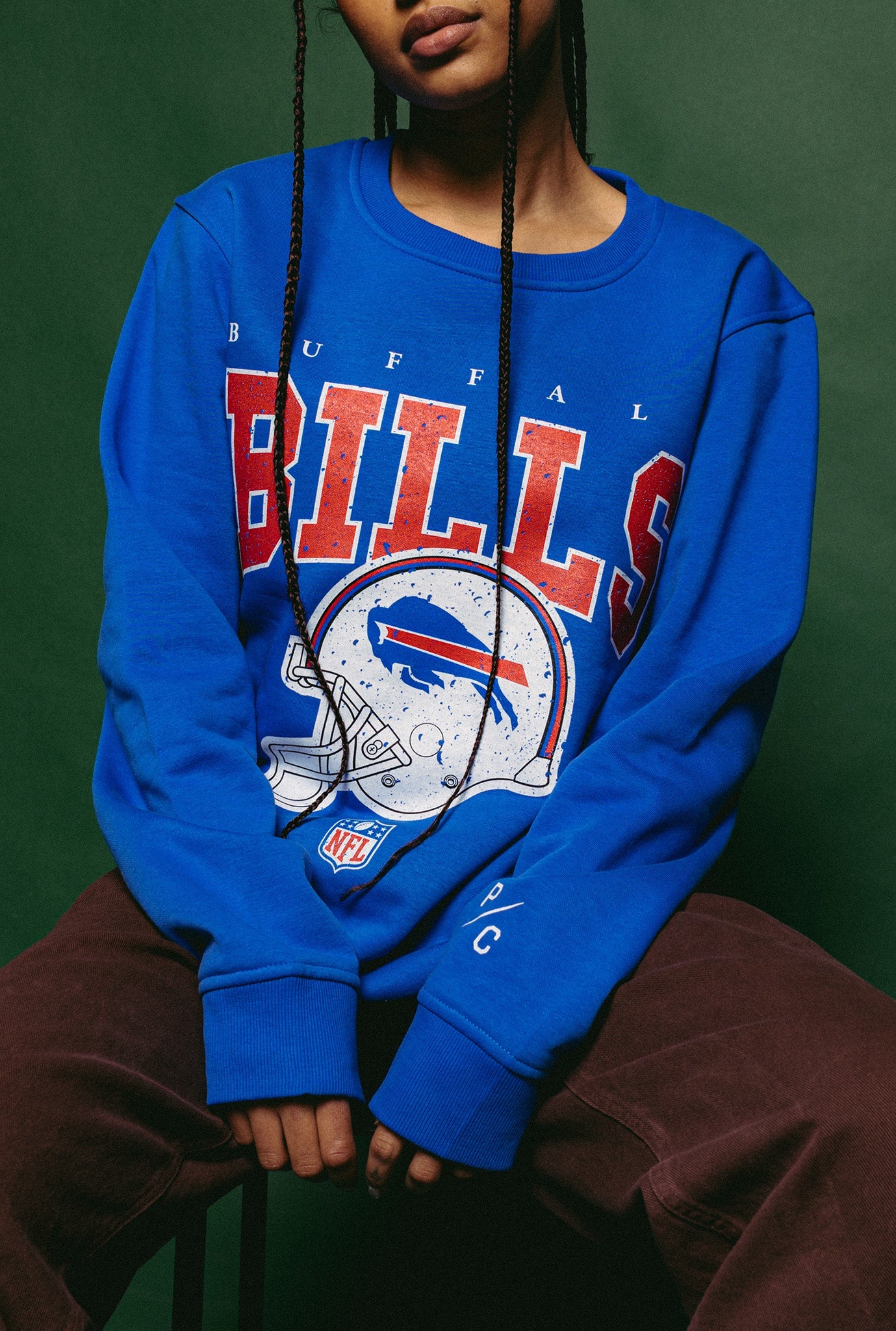 Buffalo Bills Vintage Rundhalsausschnitt - Königsblau